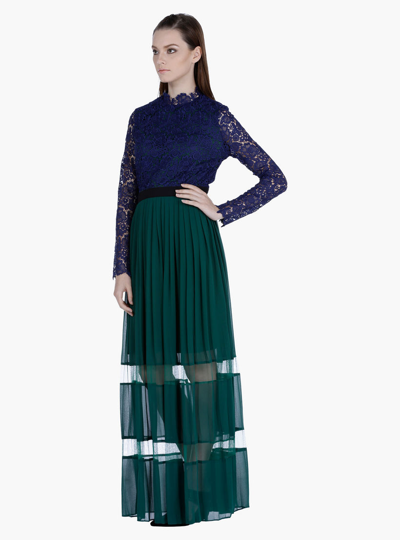 Elle Lace Top Maxi Dress with Pleats-women-clothing-dresses-image-2