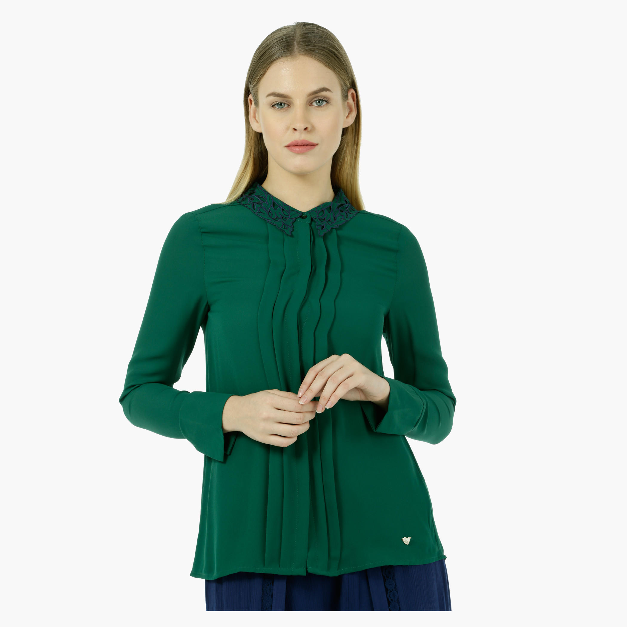 Elle Full-sleeved Blouse with Embroidered Collar-women-clothing-shirtsandblouses-blouses-image-1