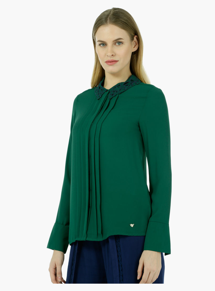 Elle Full-sleeved Blouse with Embroidered Collar-women-clothing-shirtsandblouses-blouses-image-3