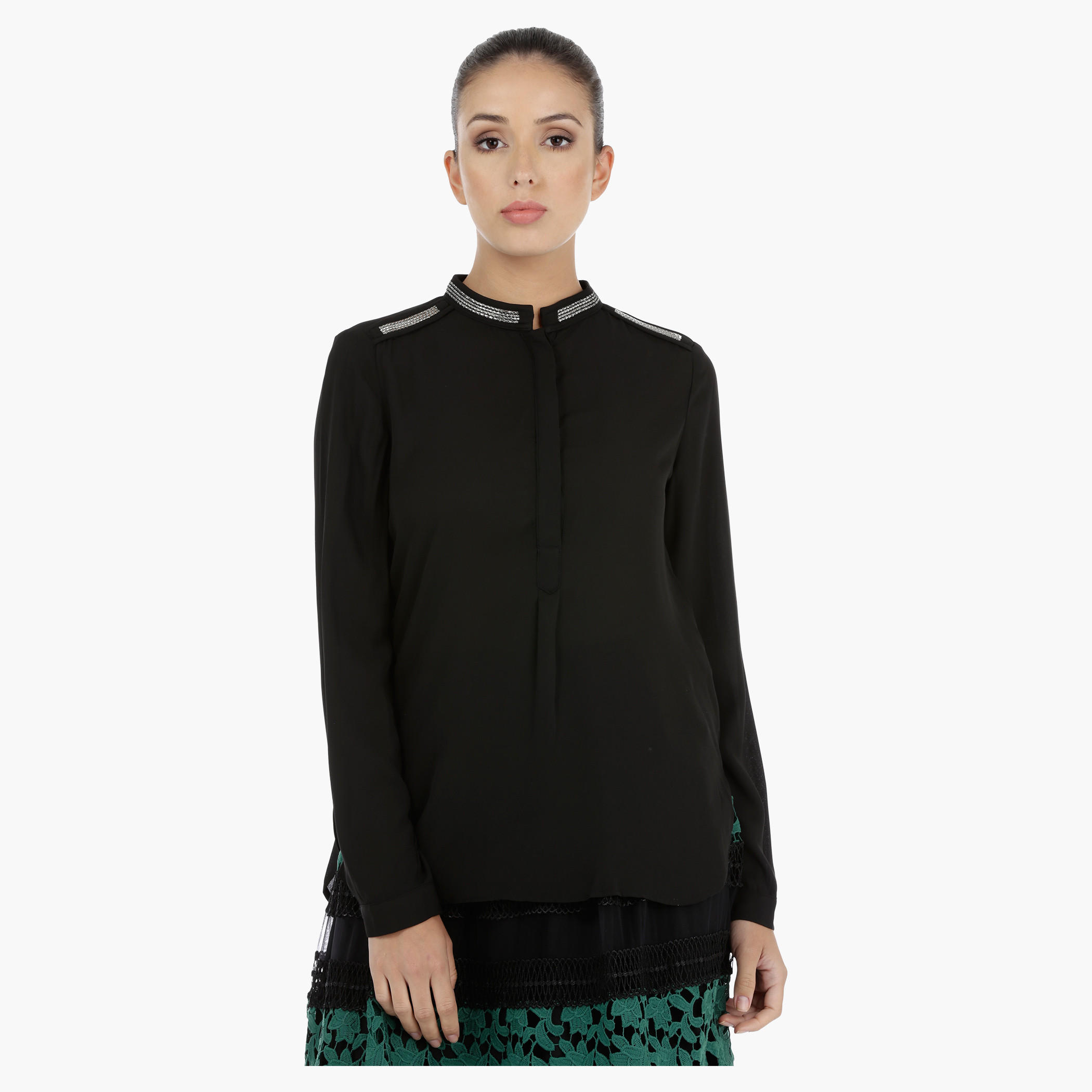 Elle Embellished Long Sleeves Top-women-clothing-shirtsandblouses-blouses-image-1