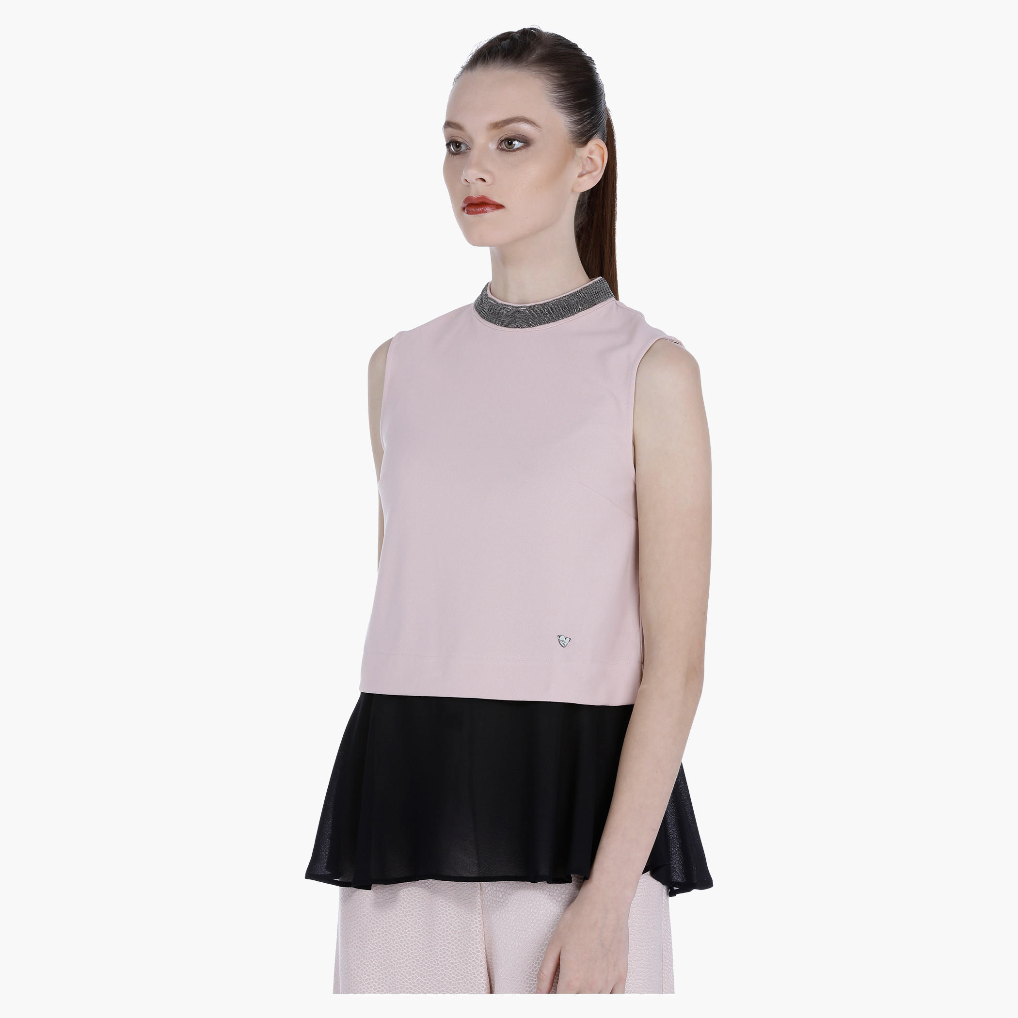 Elle Sleeveless Dual Tone Top-women-clothing-shirtsandblouses-blouses-image-3