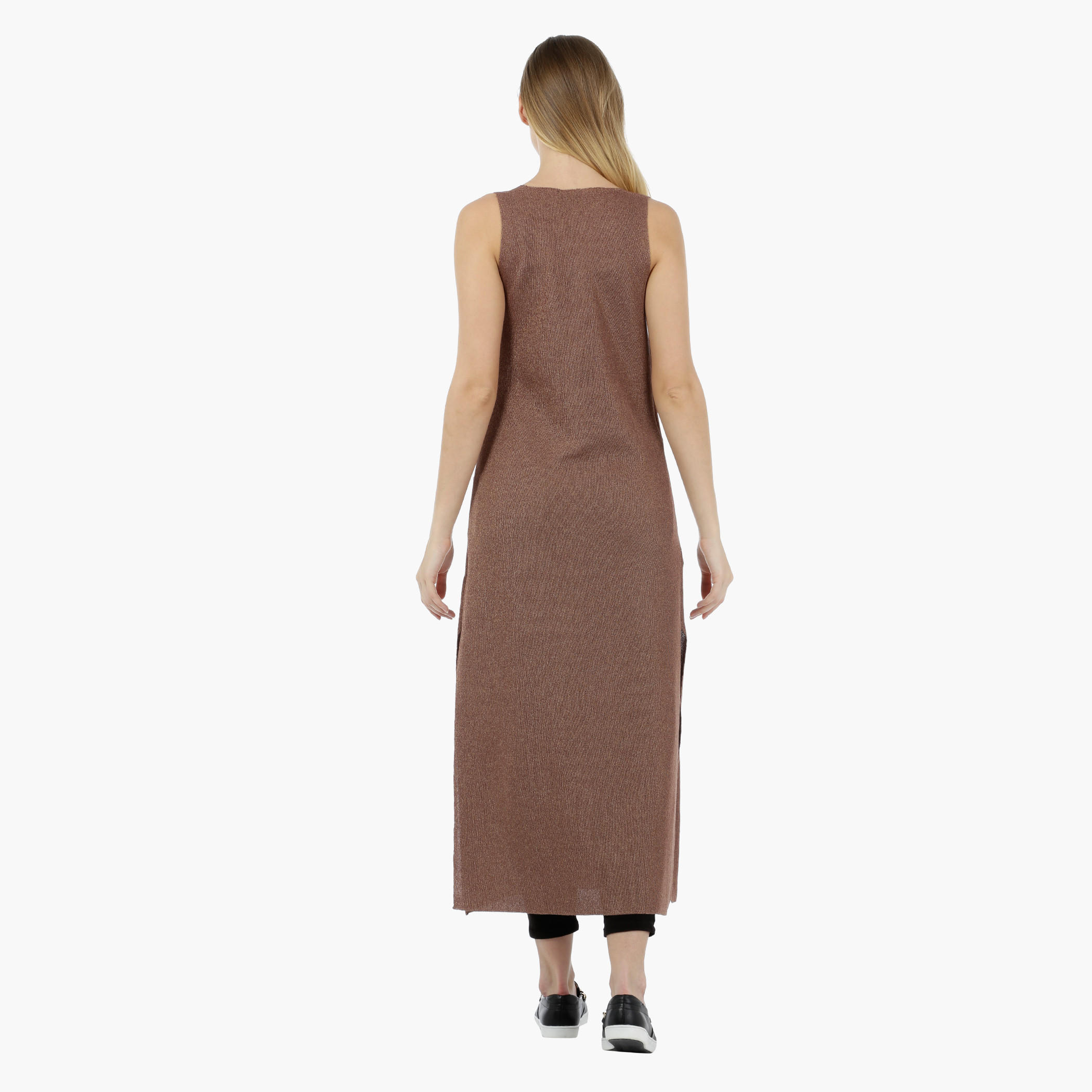 Elle Sleeveless Long Cardigan-women-winterwear-cardigansandjumpers-cardigans-image-2