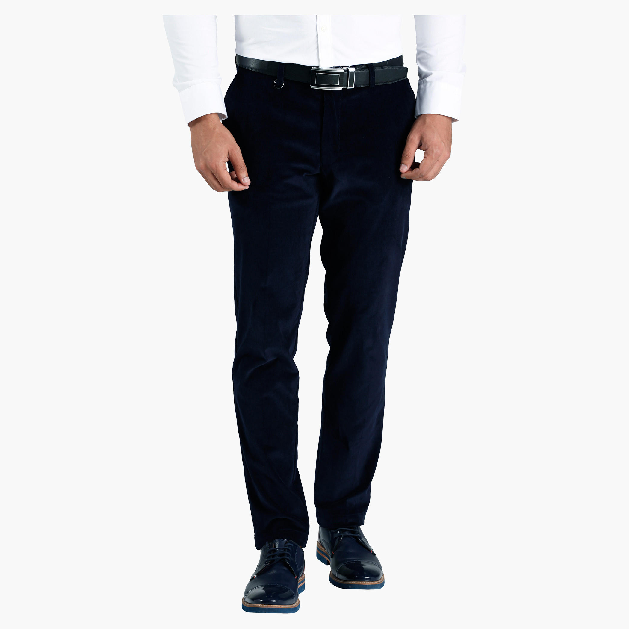 L'HOMME Slim Fit Trousers-men-clothing-bottoms-trousersandchinos-trousers-image-1