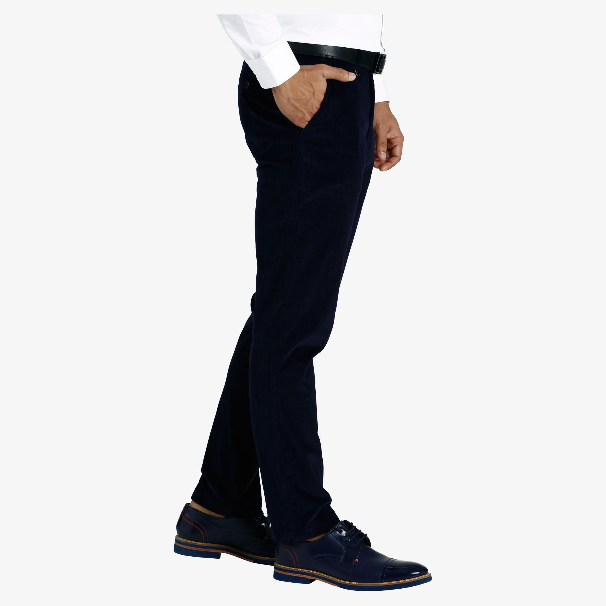 L'HOMME Slim Fit Trousers-men-clothing-bottoms-trousersandchinos-trousers-image-3