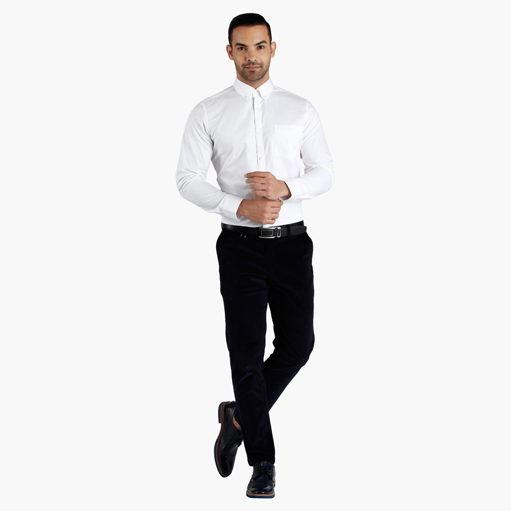L'HOMME Slim Fit Trousers-men-clothing-bottoms-trousersandchinos-trousers-image-5