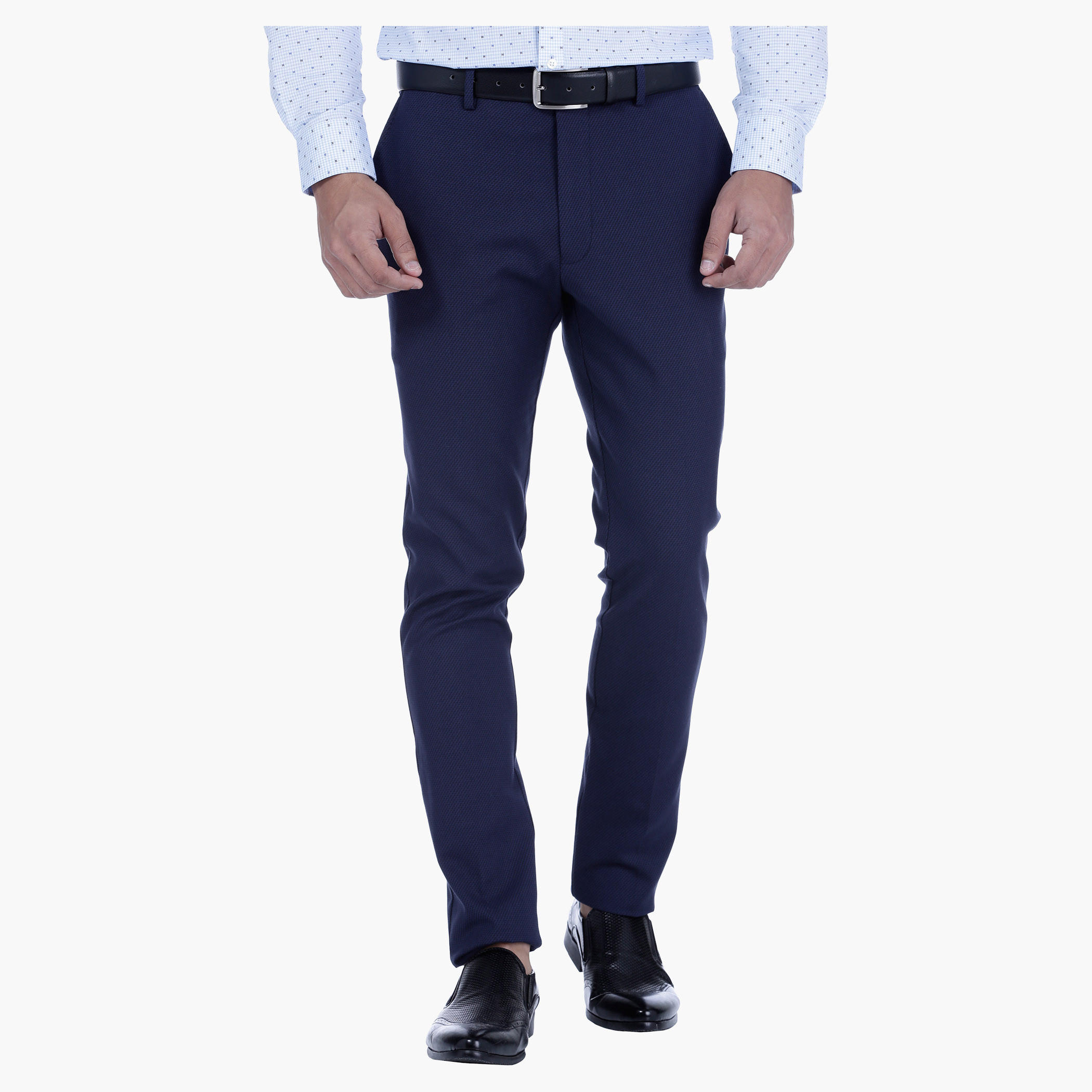 L'Homme Textured Dobby Trousers-men-clothing-bottoms-trousersandchinos-trousers-image-1