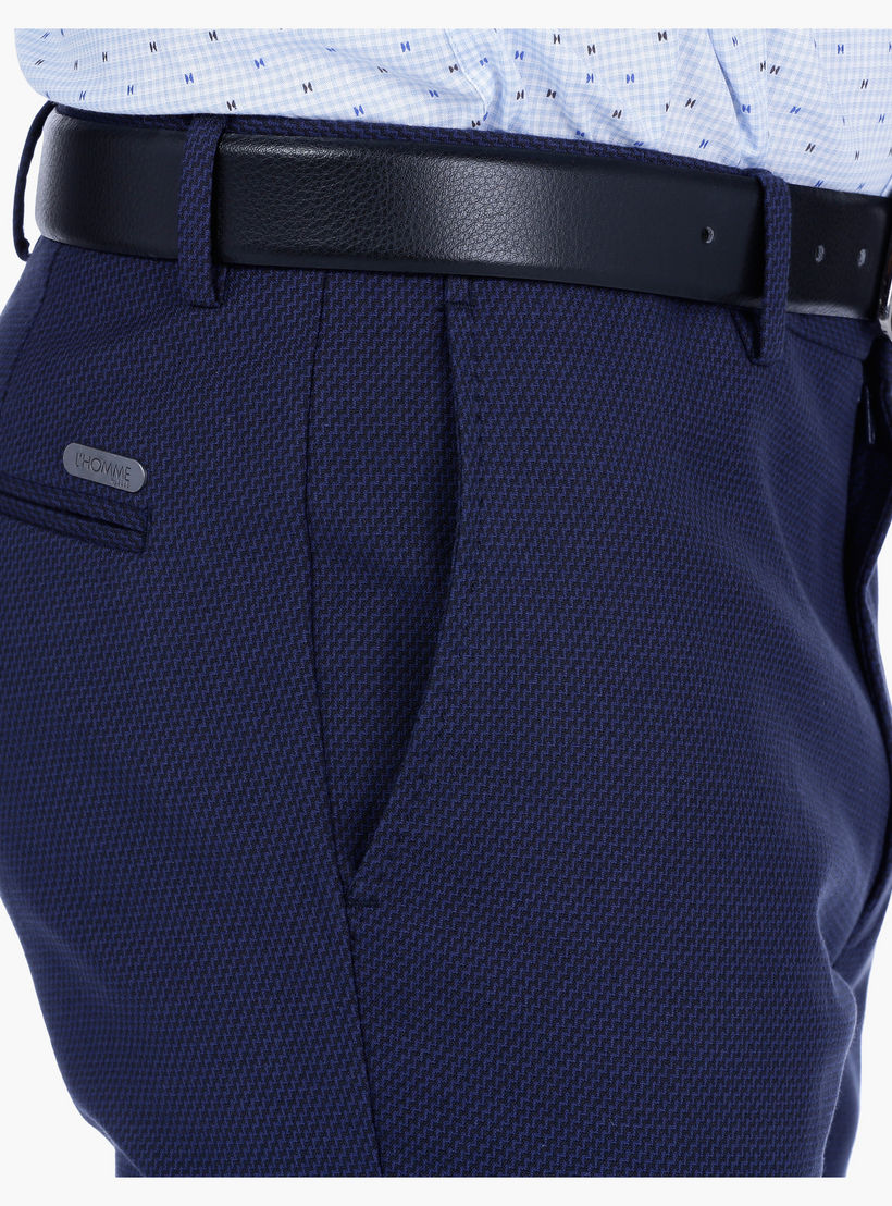 L'Homme Textured Dobby Trousers-men-clothing-bottoms-trousersandchinos-trousers-image-4