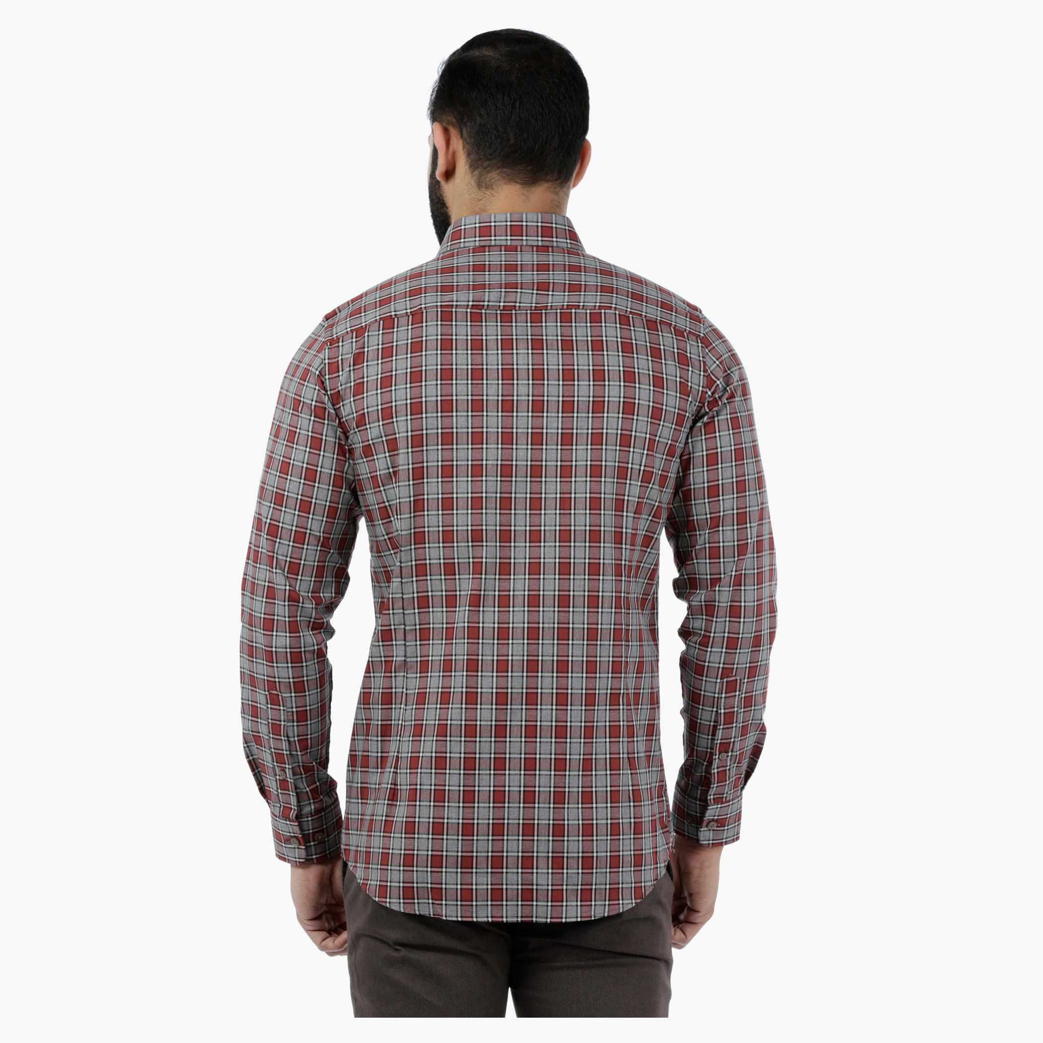 L'Homme Chequered Full-sleeved Shirt-men-clothing-shirts-image-2