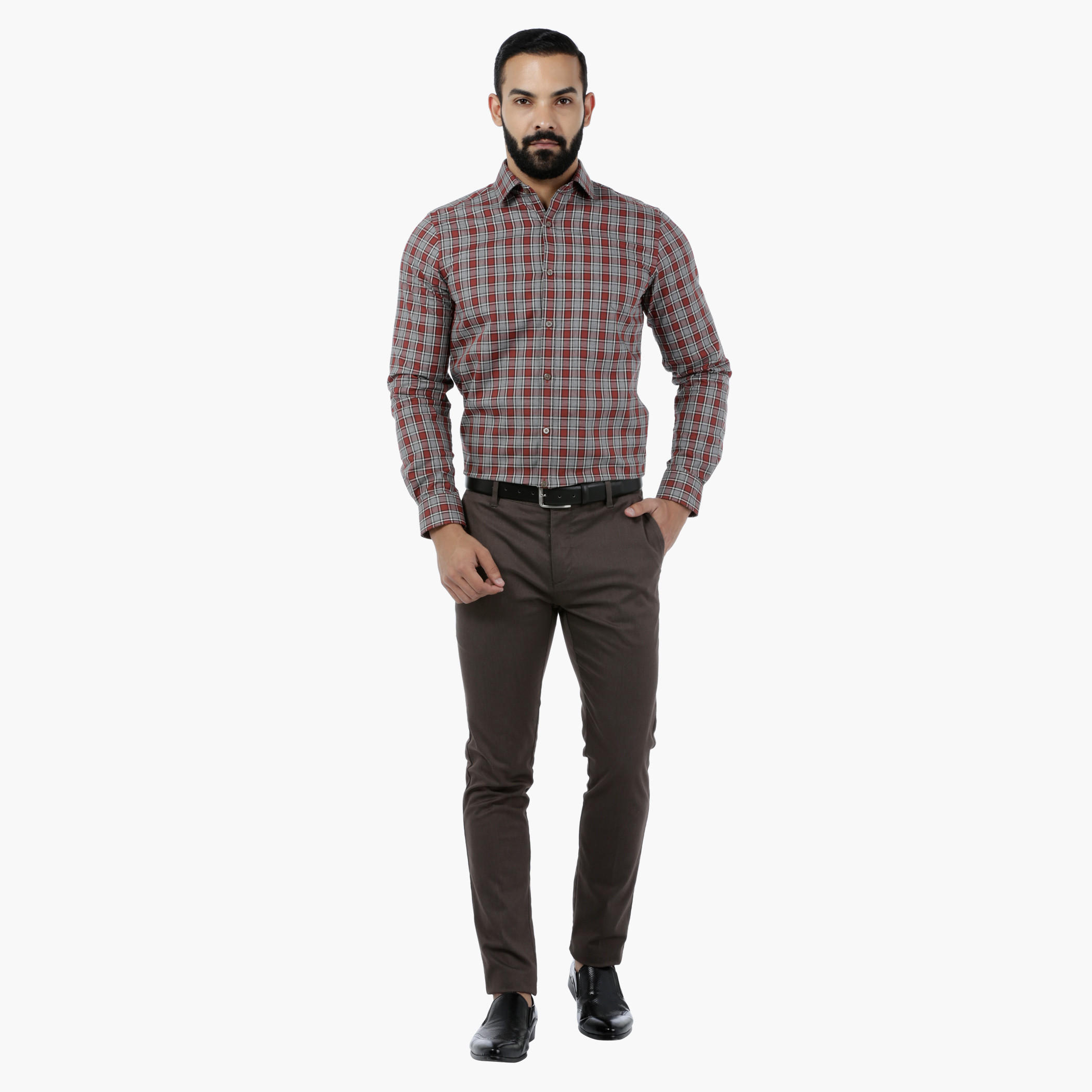 L'Homme Chequered Full-sleeved Shirt-men-clothing-shirts-image-5