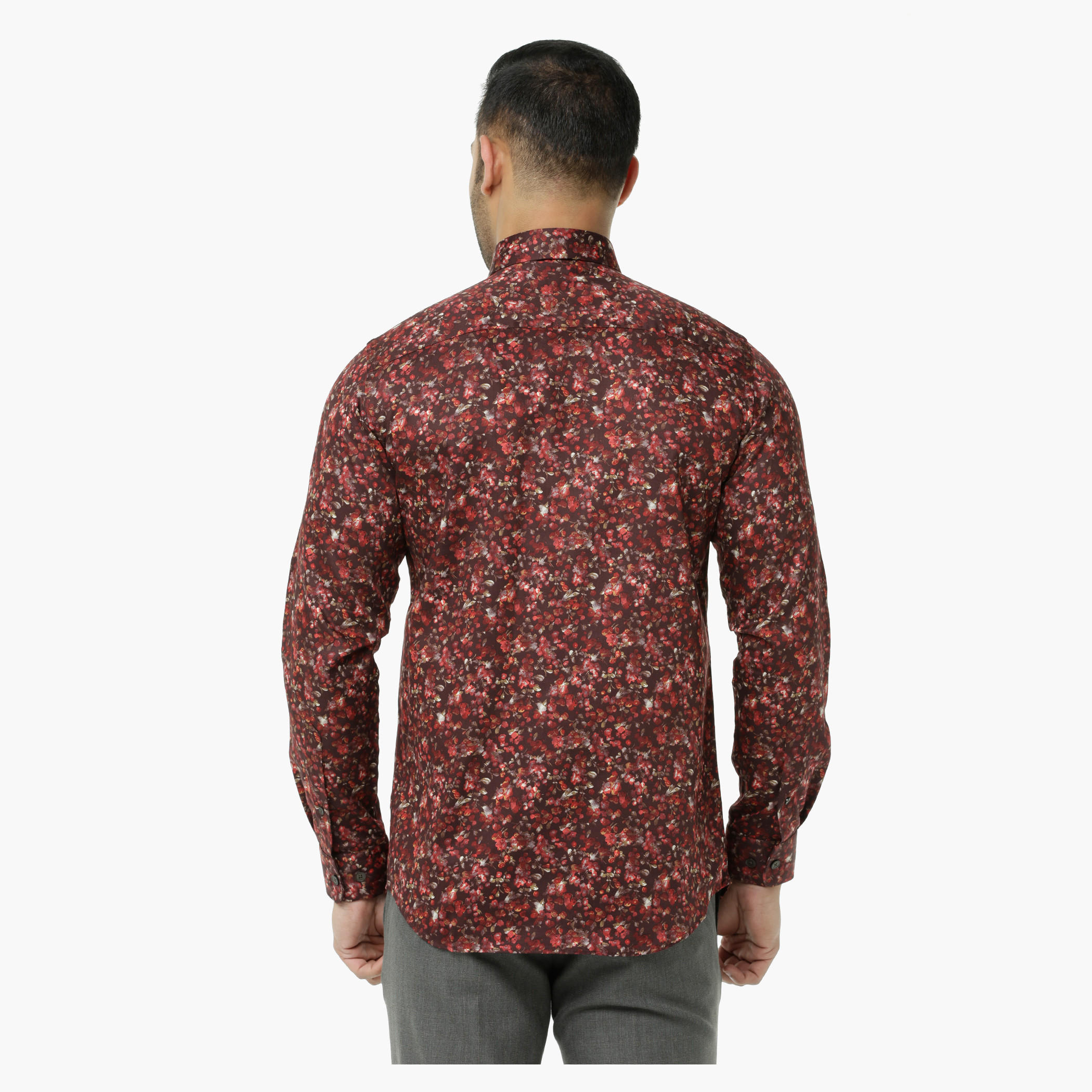 L' Homme Printed Casual Shirt with Long Sleeves-men-clothing-shirts-image-2