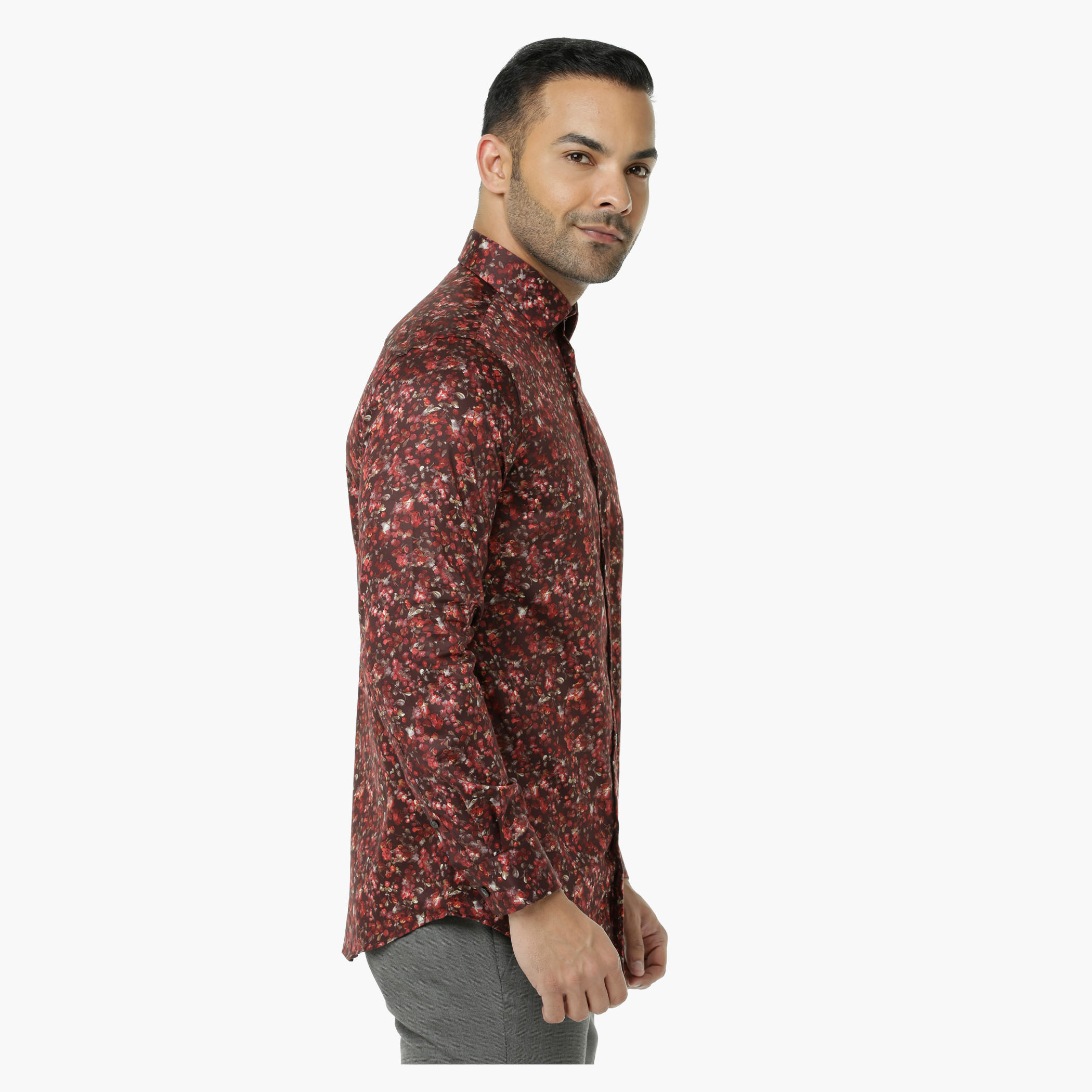 L' Homme Printed Casual Shirt with Long Sleeves-men-clothing-shirts-image-3