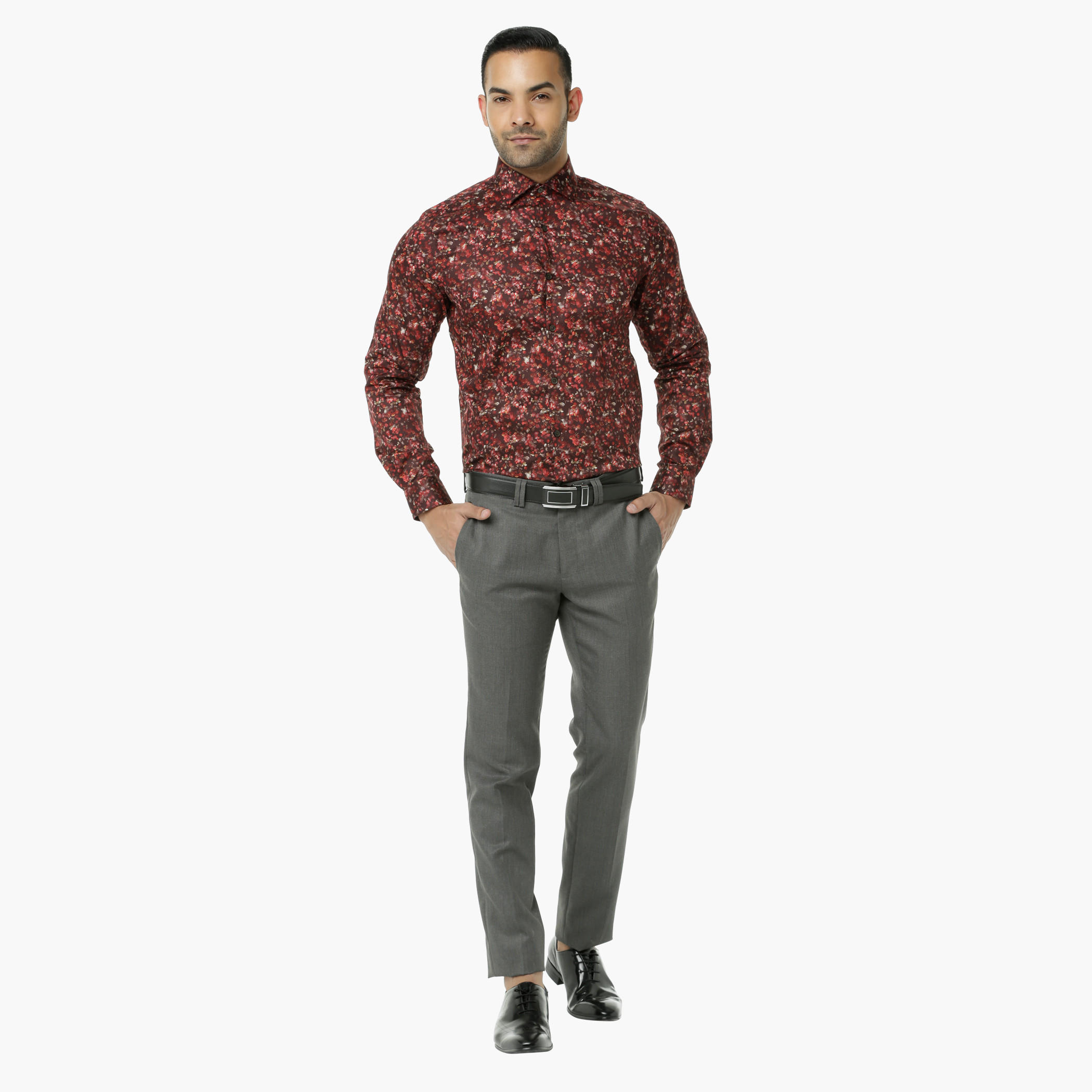 L' Homme Printed Casual Shirt with Long Sleeves-men-clothing-shirts-image-5