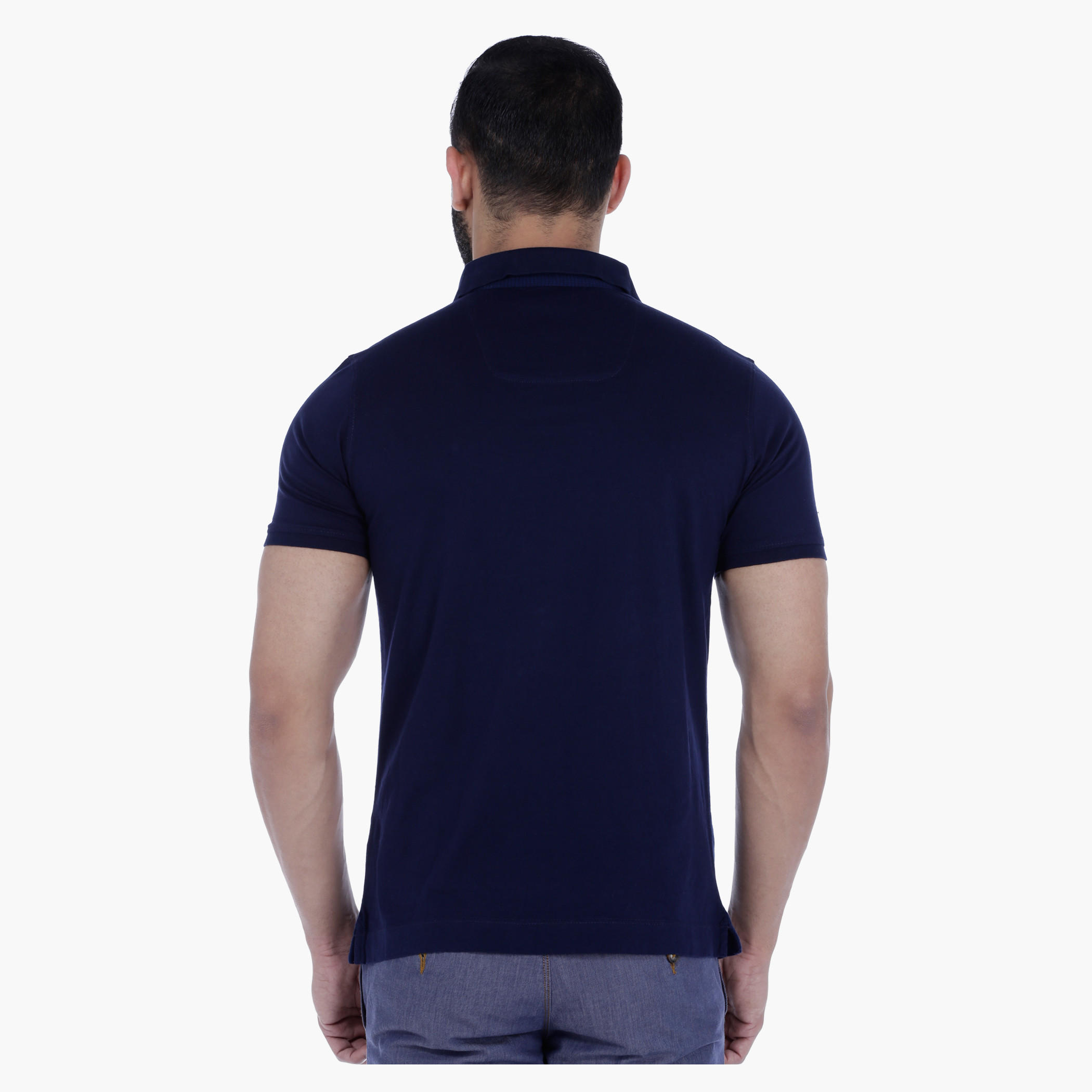 L'Homme Polo Neck T-Shirt with Short Sleeves-men-clothing-tshirtsandpolos-polos-image-2