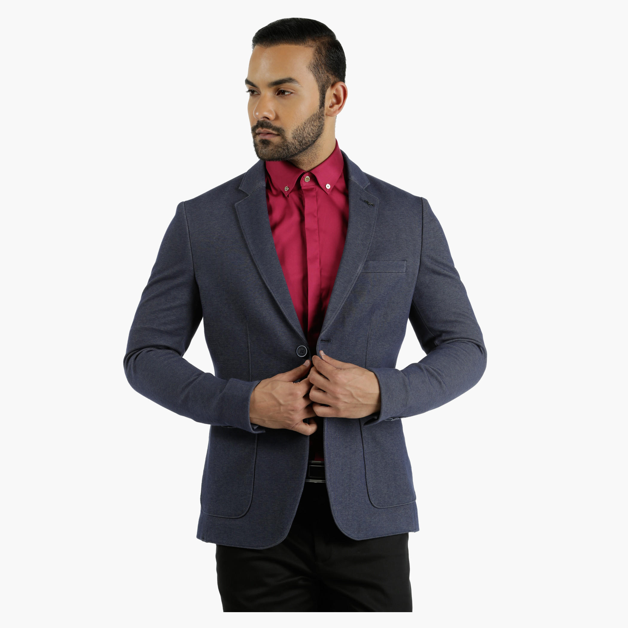 L'HOMME Bonded Blazer Jacket in Regular Fit-men-winterwear-jacketsandblazers-image-1