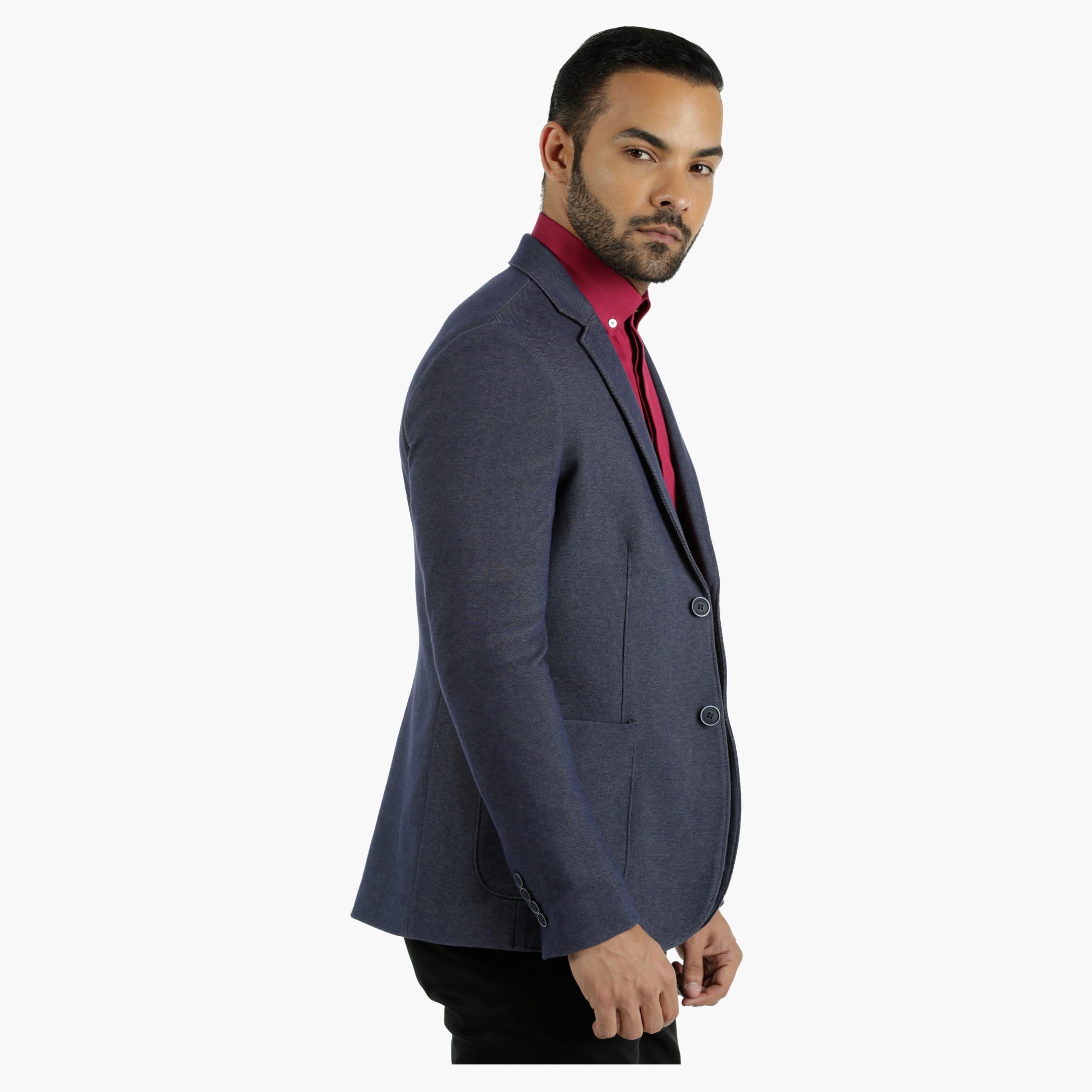 L'HOMME Bonded Blazer Jacket in Regular Fit-men-winterwear-jacketsandblazers-image-3