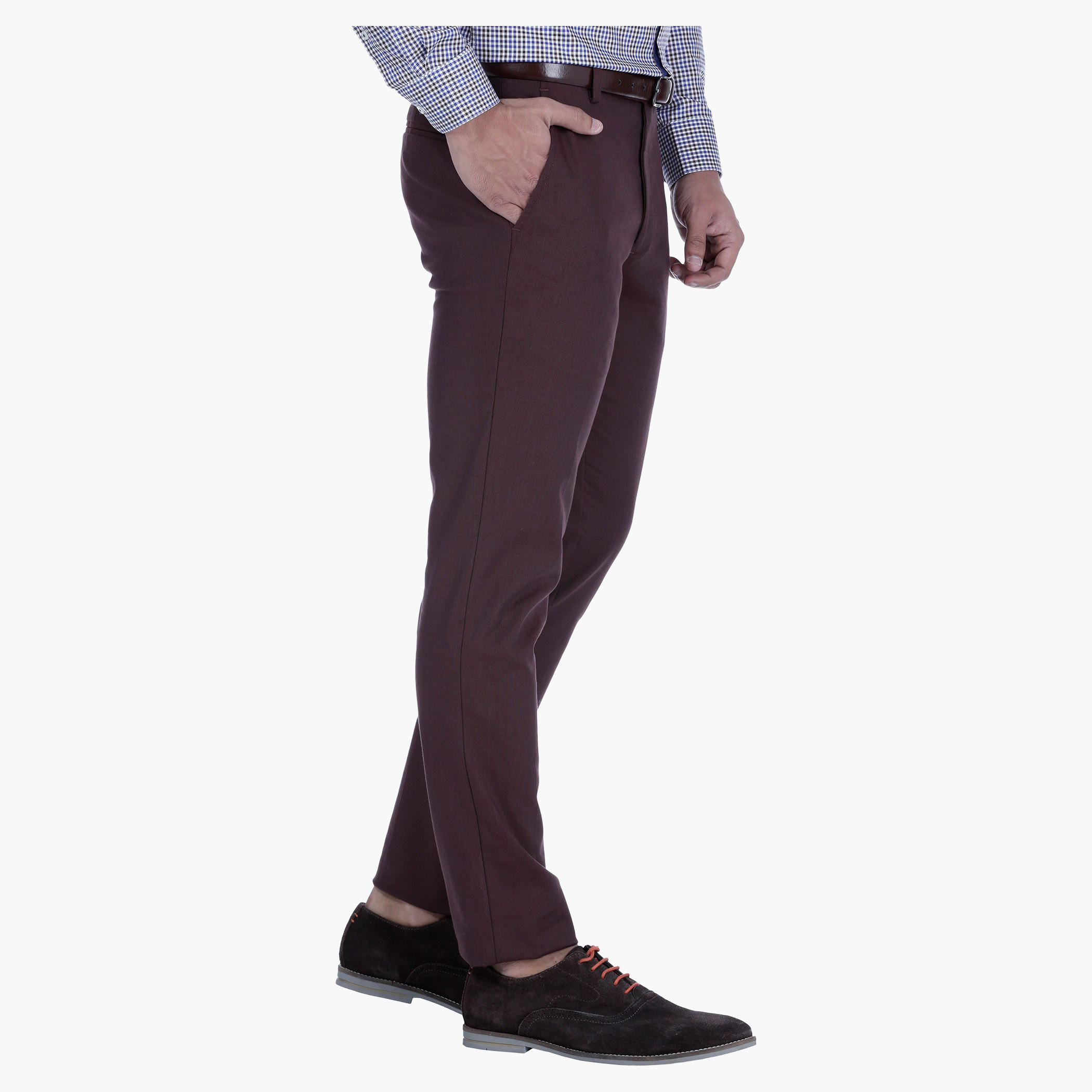 L'HOMME Textured Trousers in Slim Fit-men-clothing-bottoms-trousersandchinos-trousers-image-3