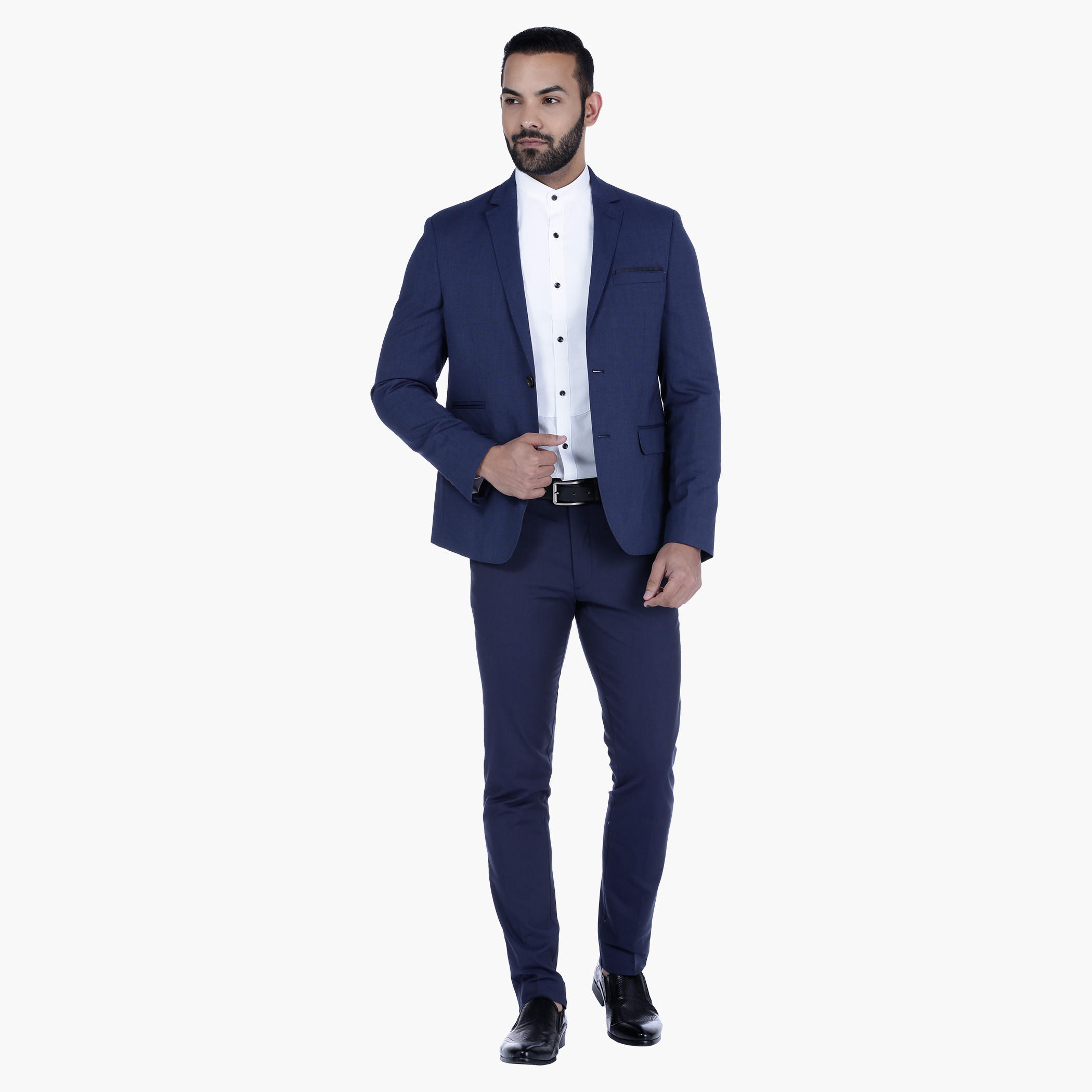L'HOMME Textured Trousers in Slim Fit-men-clothing-bottoms-trousersandchinos-trousers-image-10