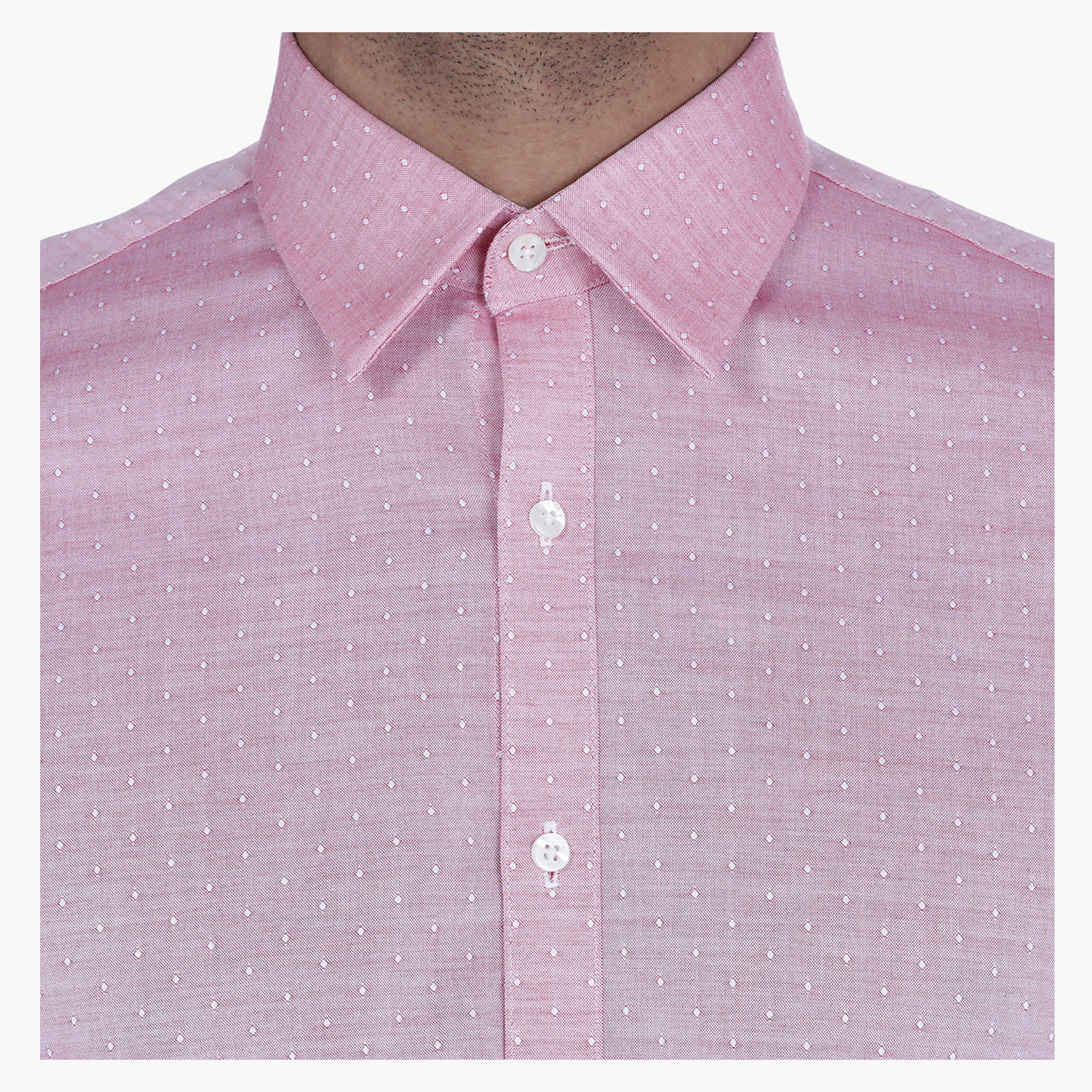 L'HOMME Textured Shirt with Long Sleeves-men-clothing-shirts-image-4