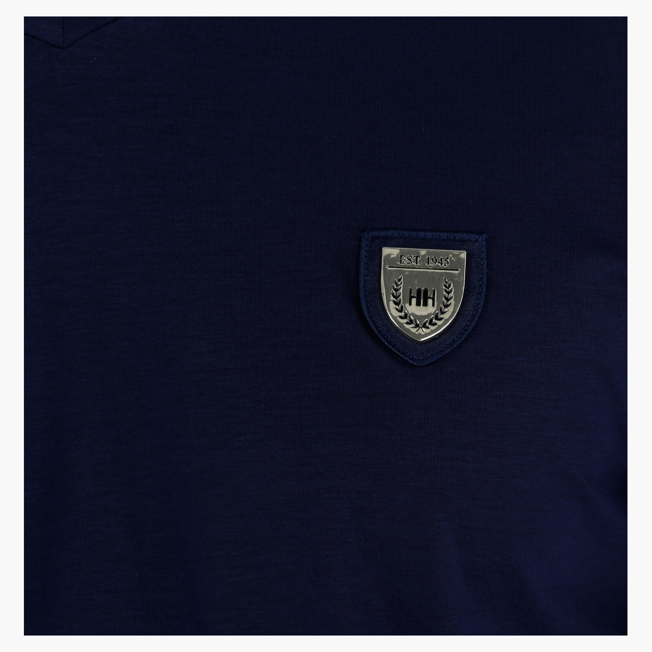 L'HOMME Badge T-Shirt with V-Neck and Short Sleeves-men-clothing-tshirtsandpolos-tshirts-image-19