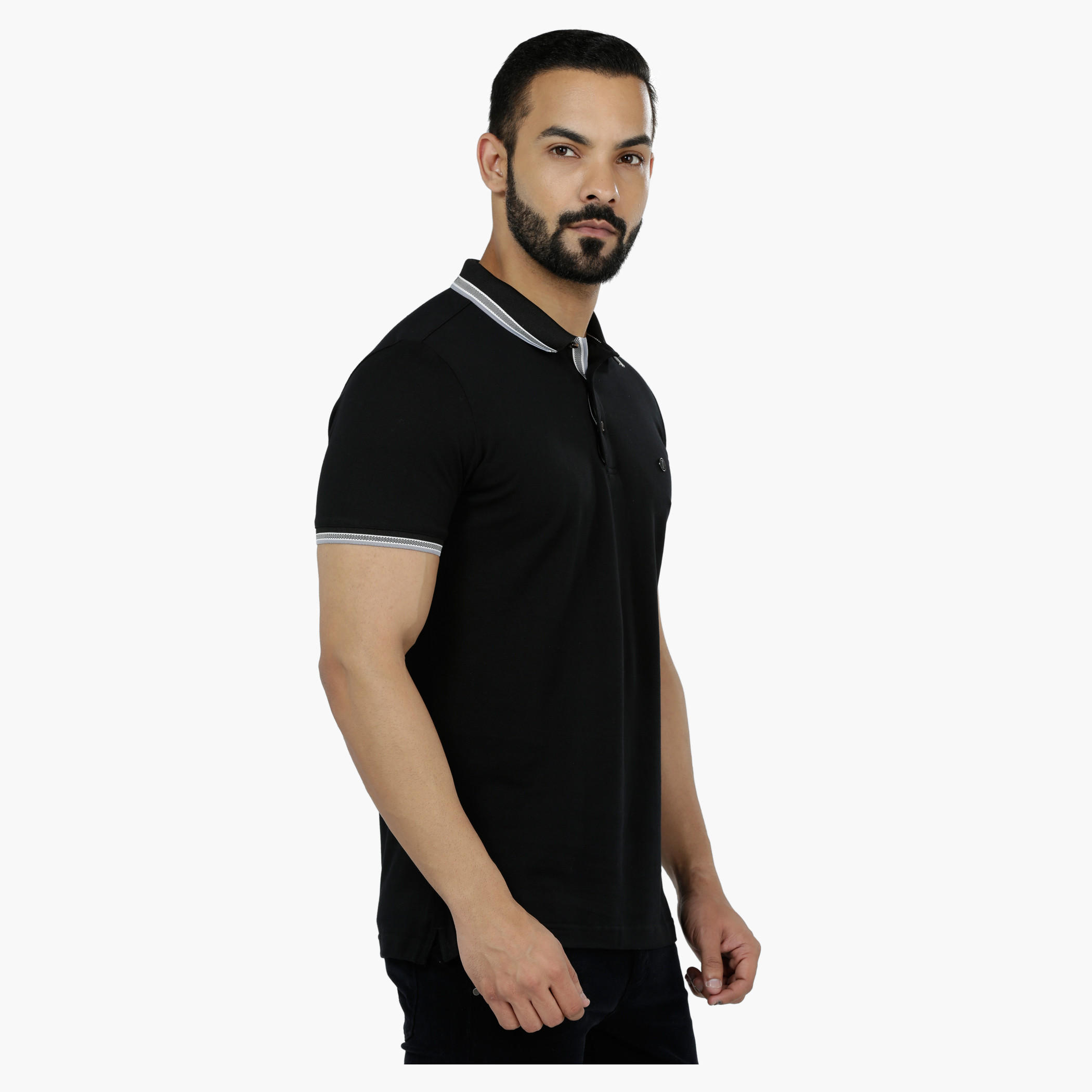 L' Homme Polo Neck T-Shirt-men-clothing-tshirtsandpolos-polos-image-3