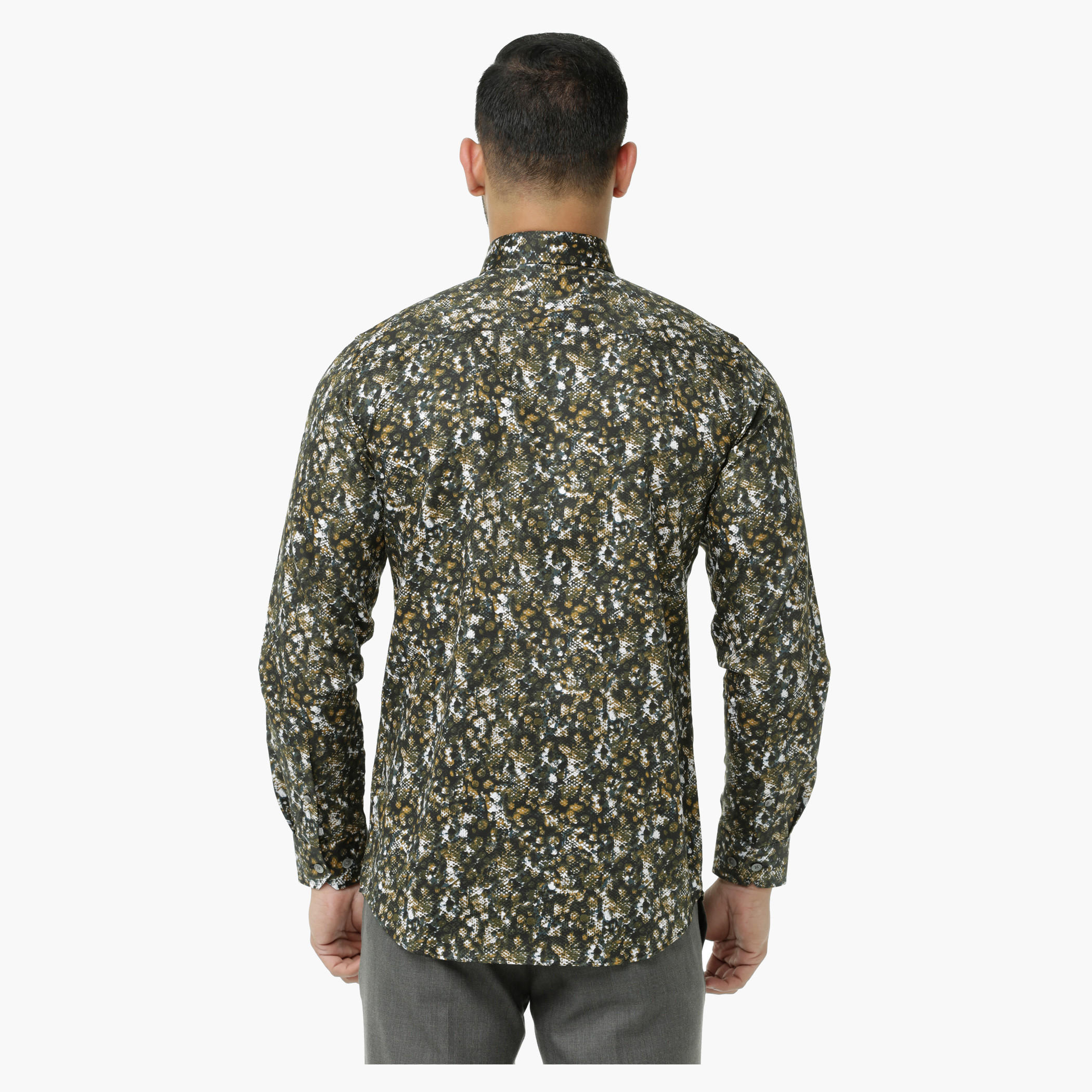 L' Homme Printed Casual Shirt with Long Sleeves-men-clothing-shirts-image-2