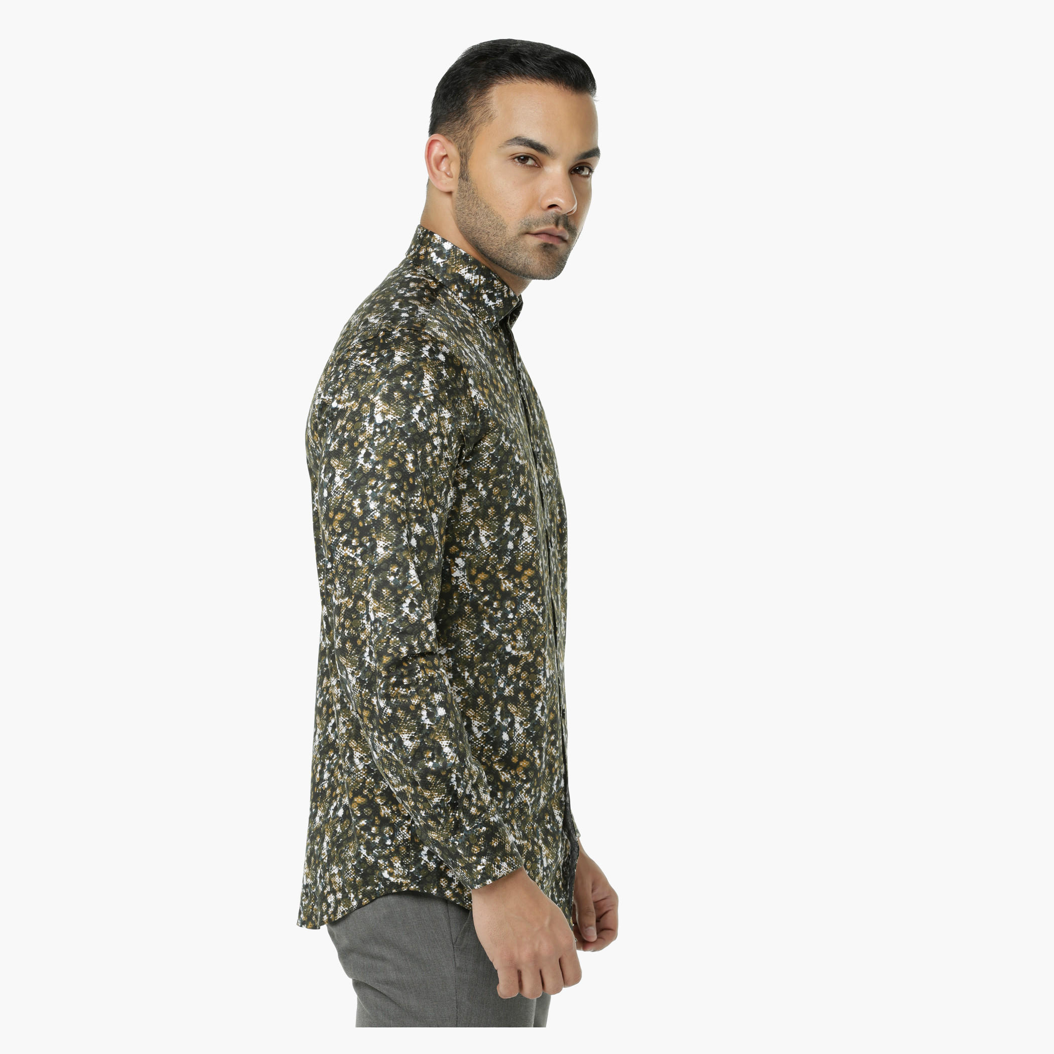 L' Homme Printed Casual Shirt with Long Sleeves-men-clothing-shirts-image-3