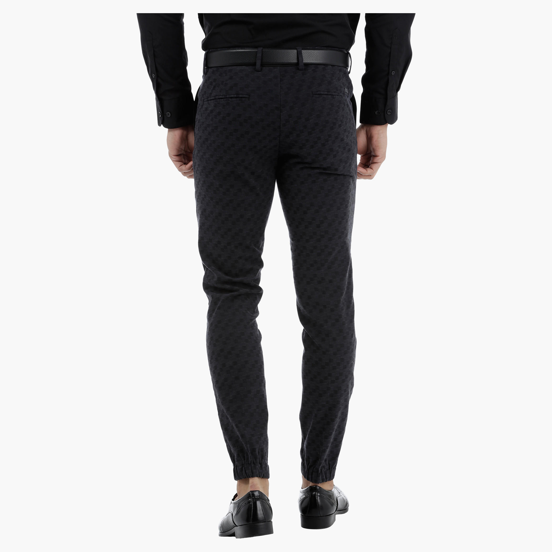 L'HOMME Trousers with Elasticised Cuffs-men-clothing-bottoms-trousersandchinos-trousers-image-2