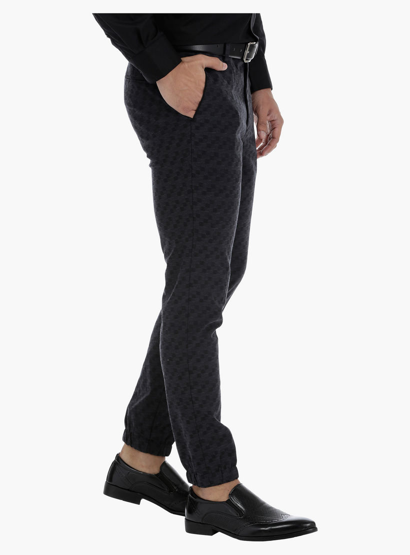 L'HOMME Trousers with Elasticised Cuffs-men-clothing-bottoms-trousersandchinos-trousers-image-3