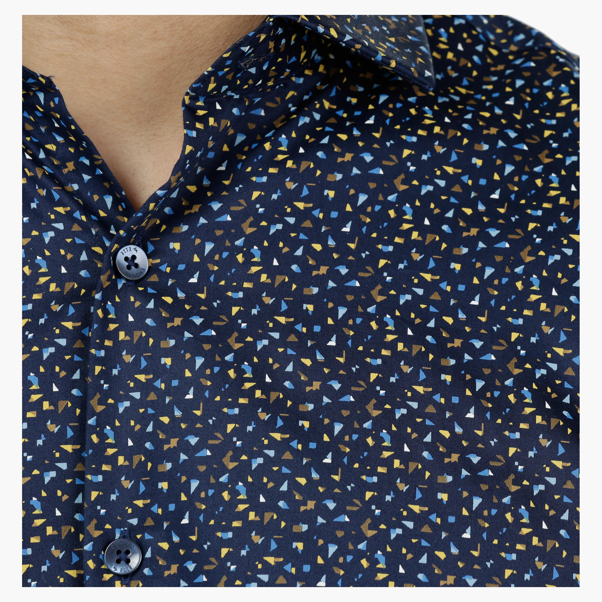 L' Homme Printed Long Sleeves Casual Cotton Shirt-men-clothing-shirts-image-4