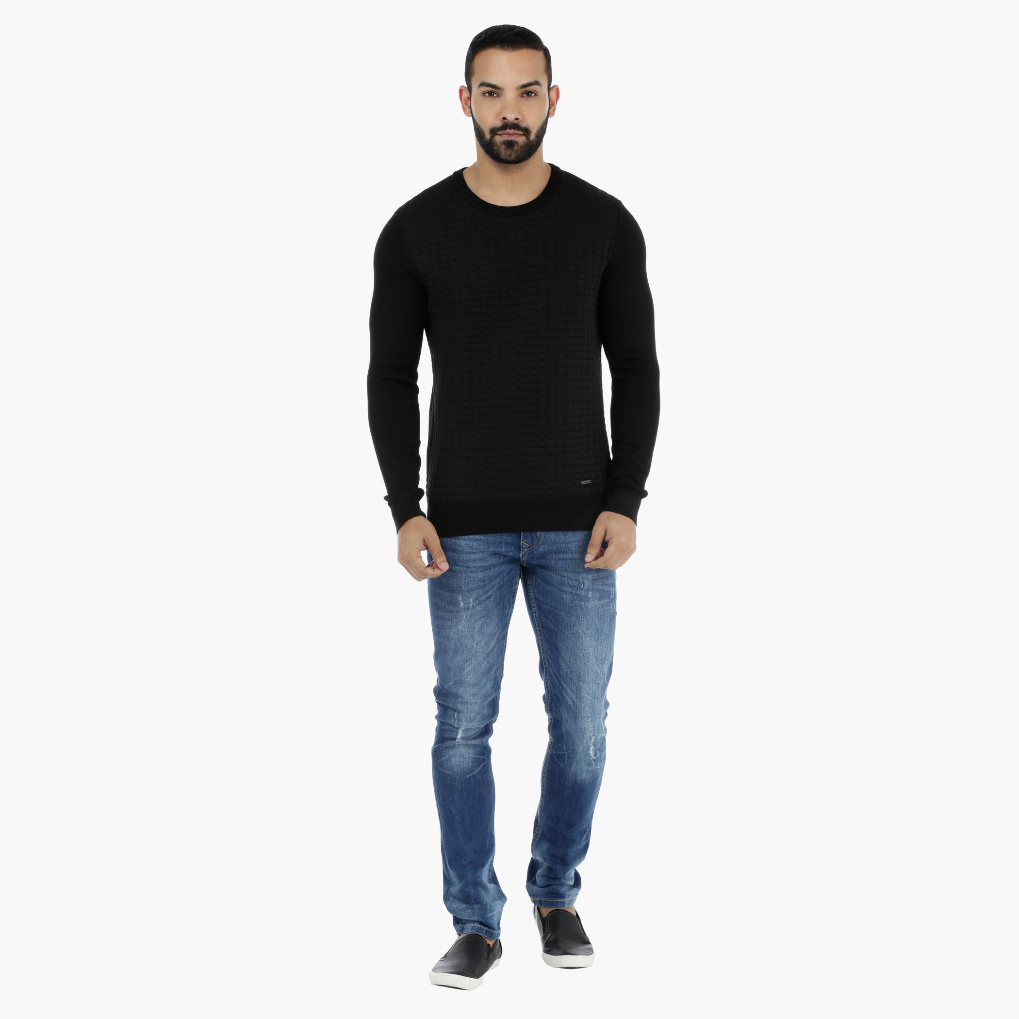 L'Homme Textured Sweatshirt-men-winterwear-hoodiesandsweatshirts-image-5