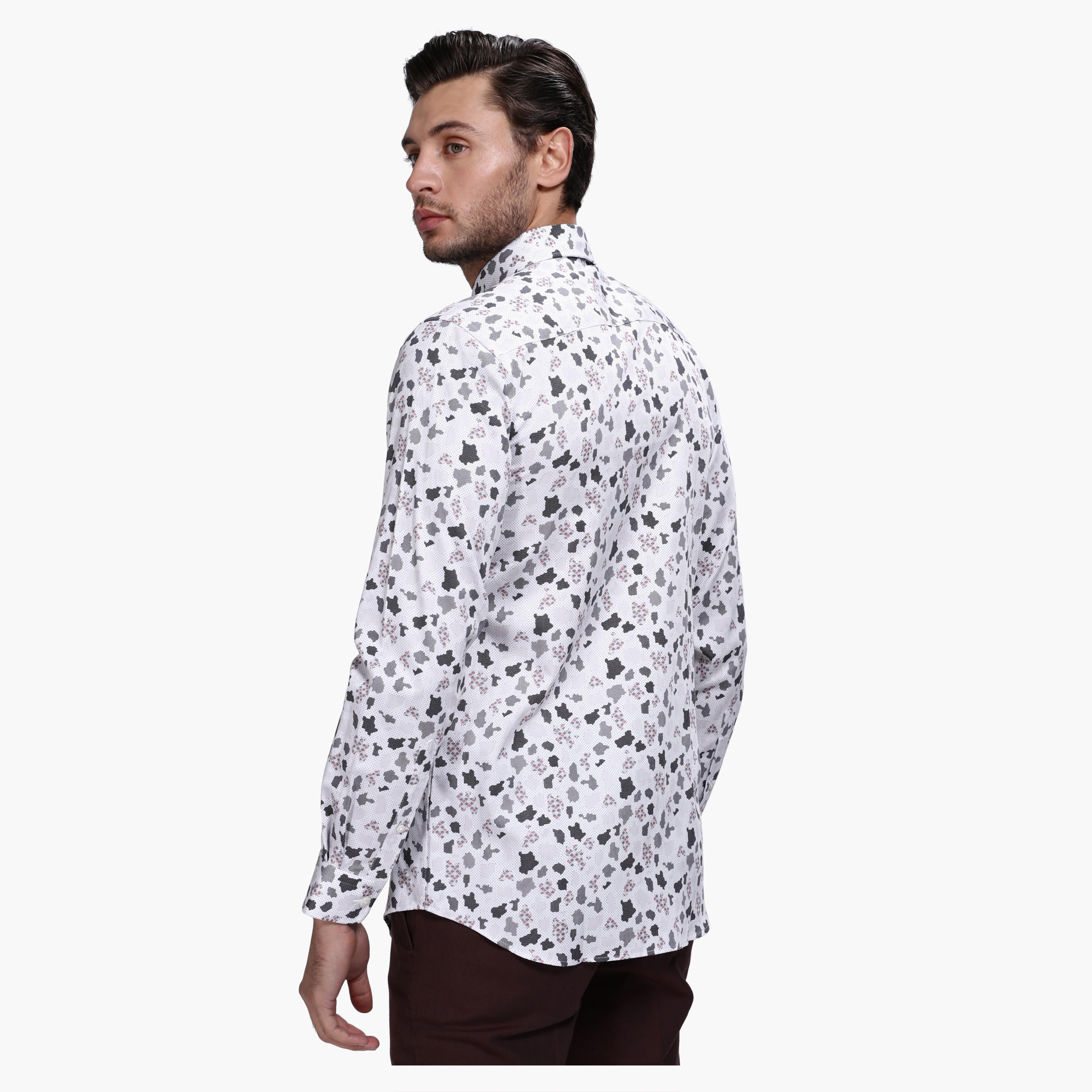 L'HOMME Casual Printed Shirt with Long Sleeves-men-clothing-shirts-image-2