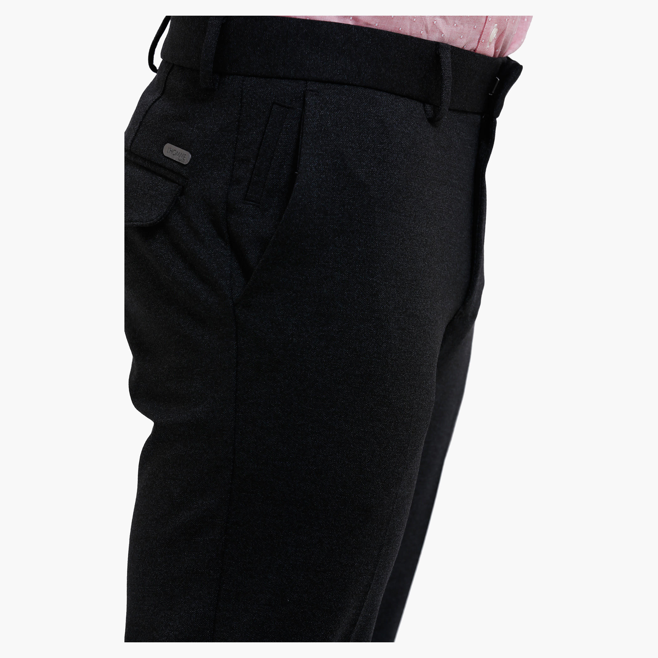 L' Homme Formal Knitted Trousers in Slim Fit-men-clothing-bottoms-trousersandchinos-trousers-image-4