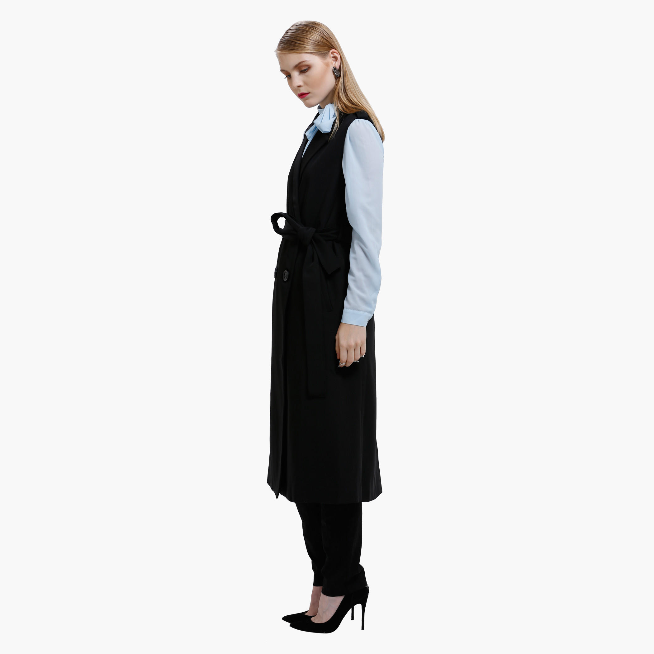 Elle Sleeveless Jacket with Button Detail-women-winterwear-coatsandjackets-jackets-image-2
