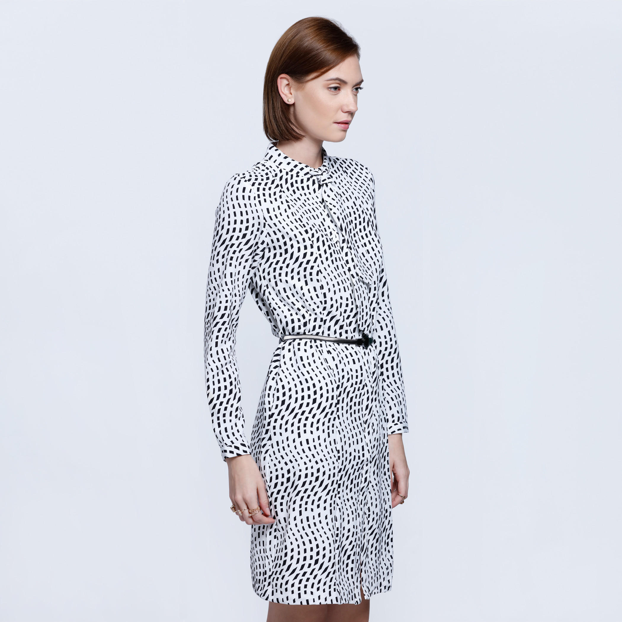 Printed Dress in Regular Fit-women-clothing-dresses-image-3