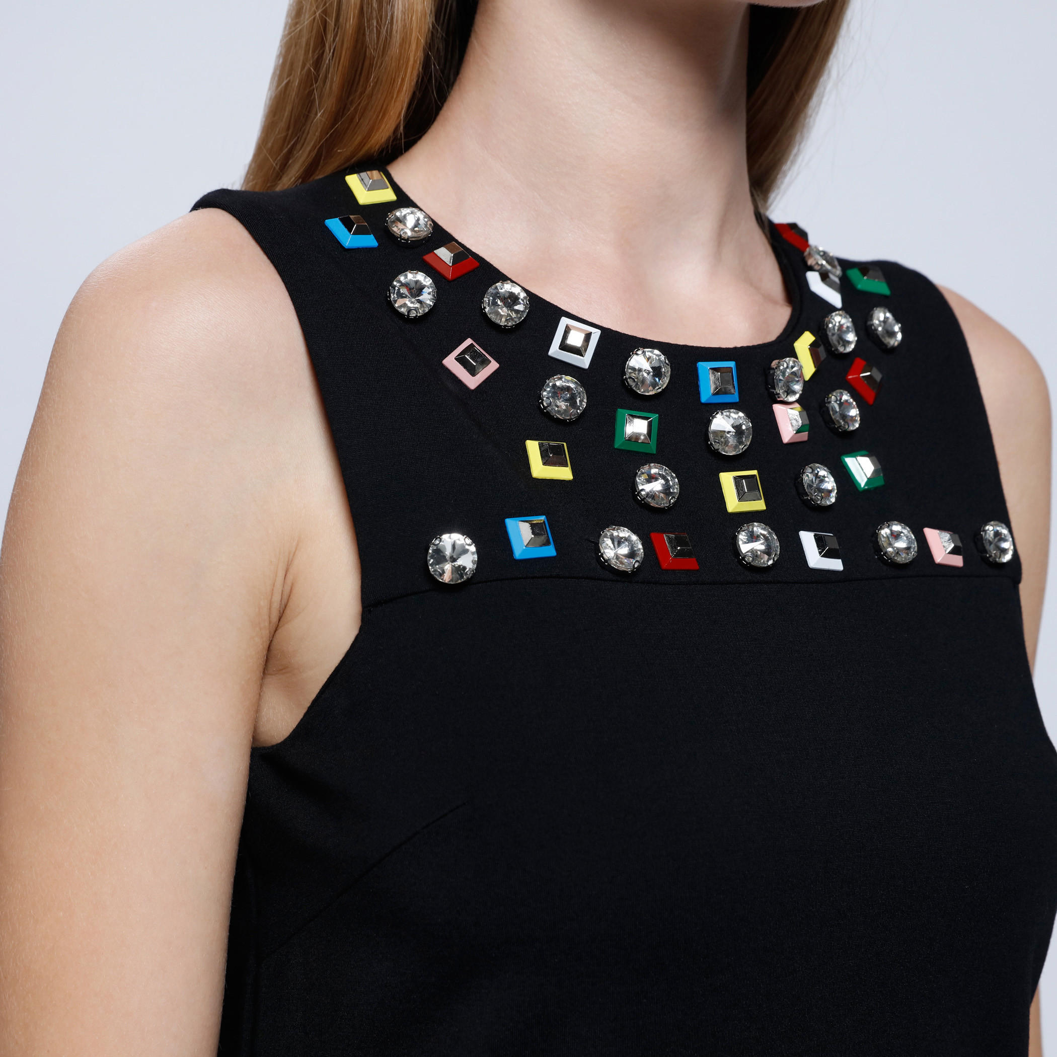 Elle Embellished Dress with Round Neck-women-clothing-dresses-image-4