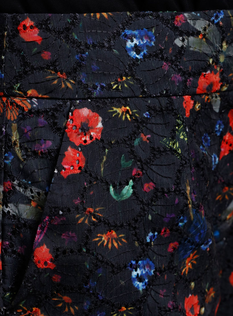 Elle Floral Print Full Length Culottes with Pocket Detail-women-clothing-bottoms-trousers-image-4