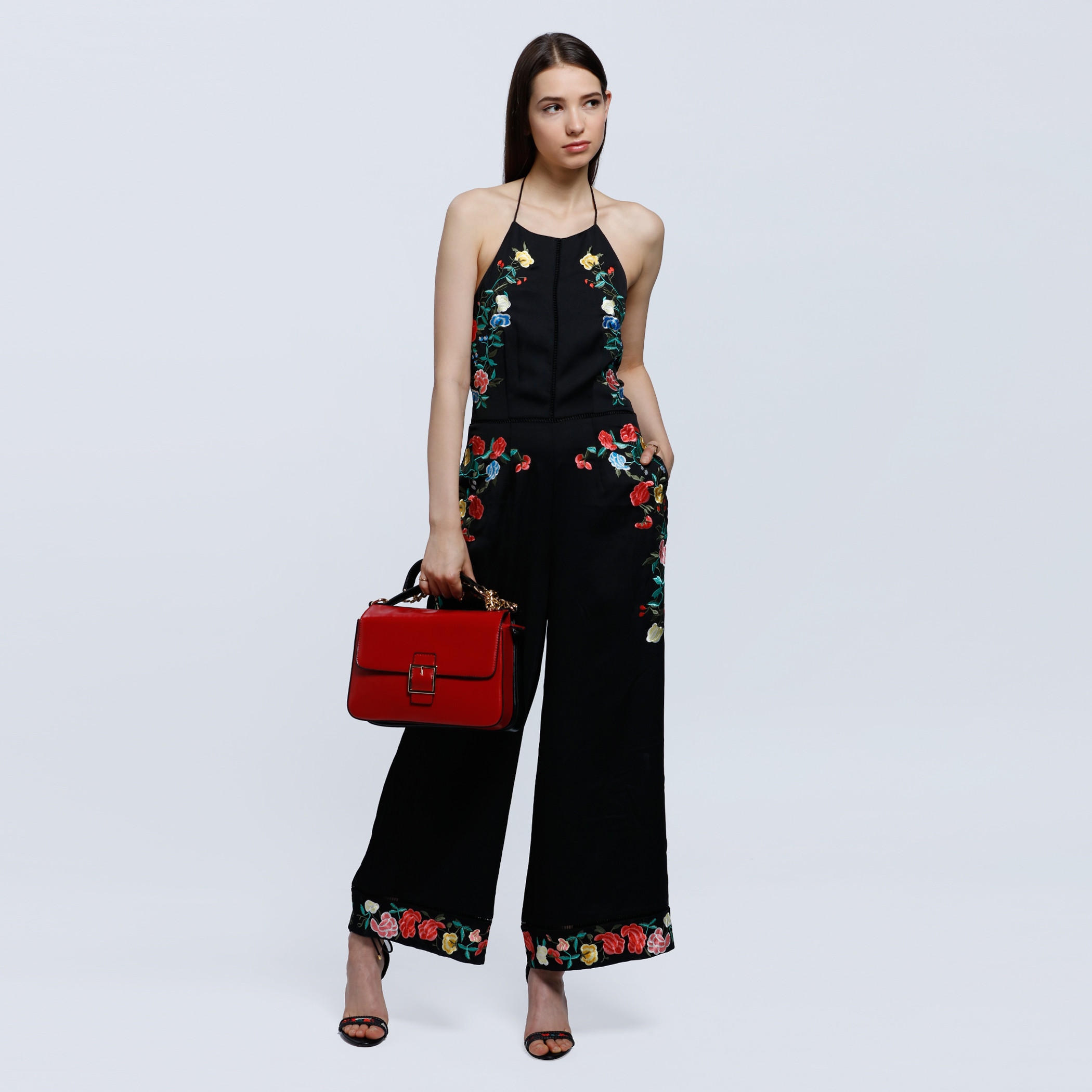 Halter Neck Jumpsuit with Flower Detail-women-clothing-jumpsuits-image-5