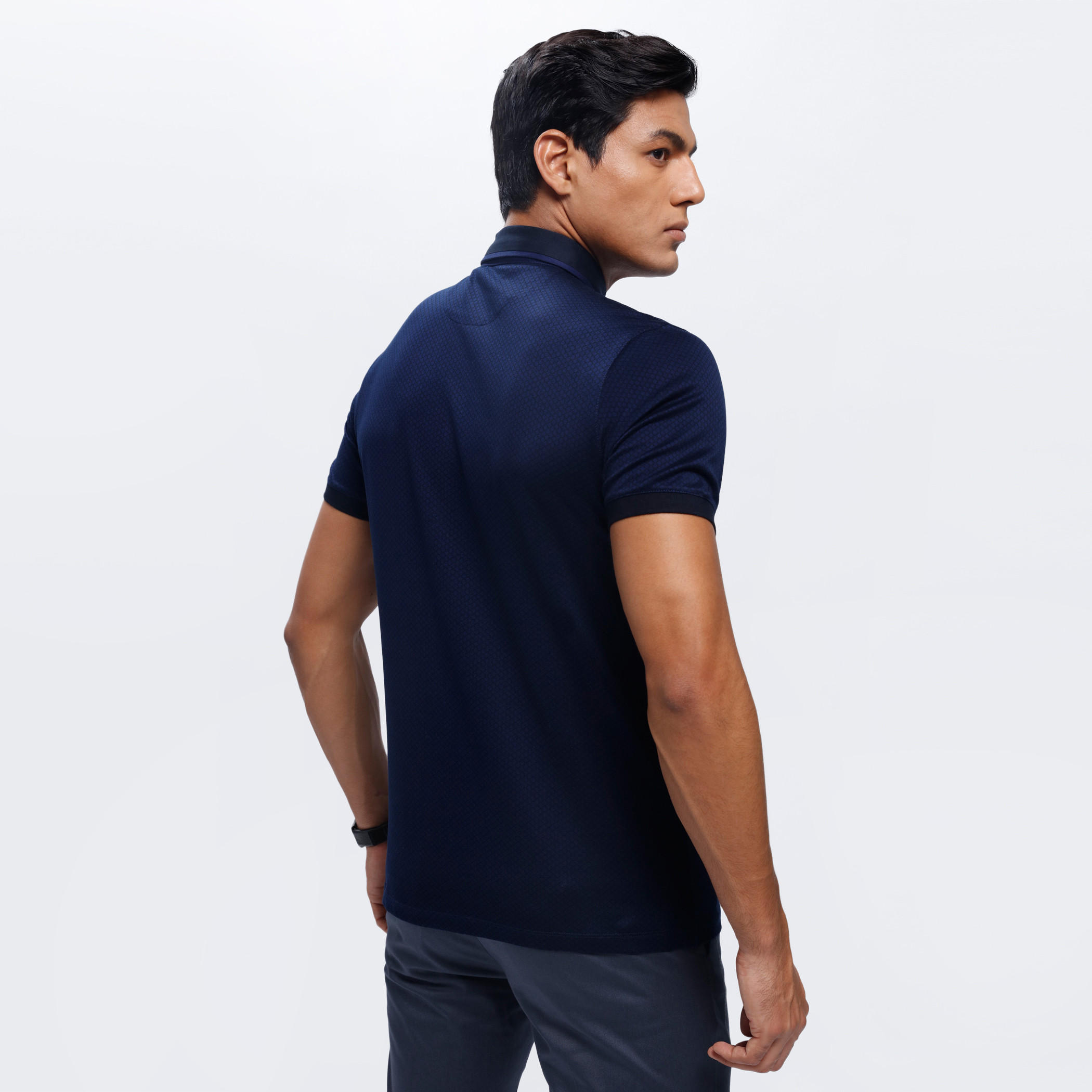 Printed Polo Neck T-Shirt with Short Sleeves-men-clothing-tshirtsandpolos-polos-image-7