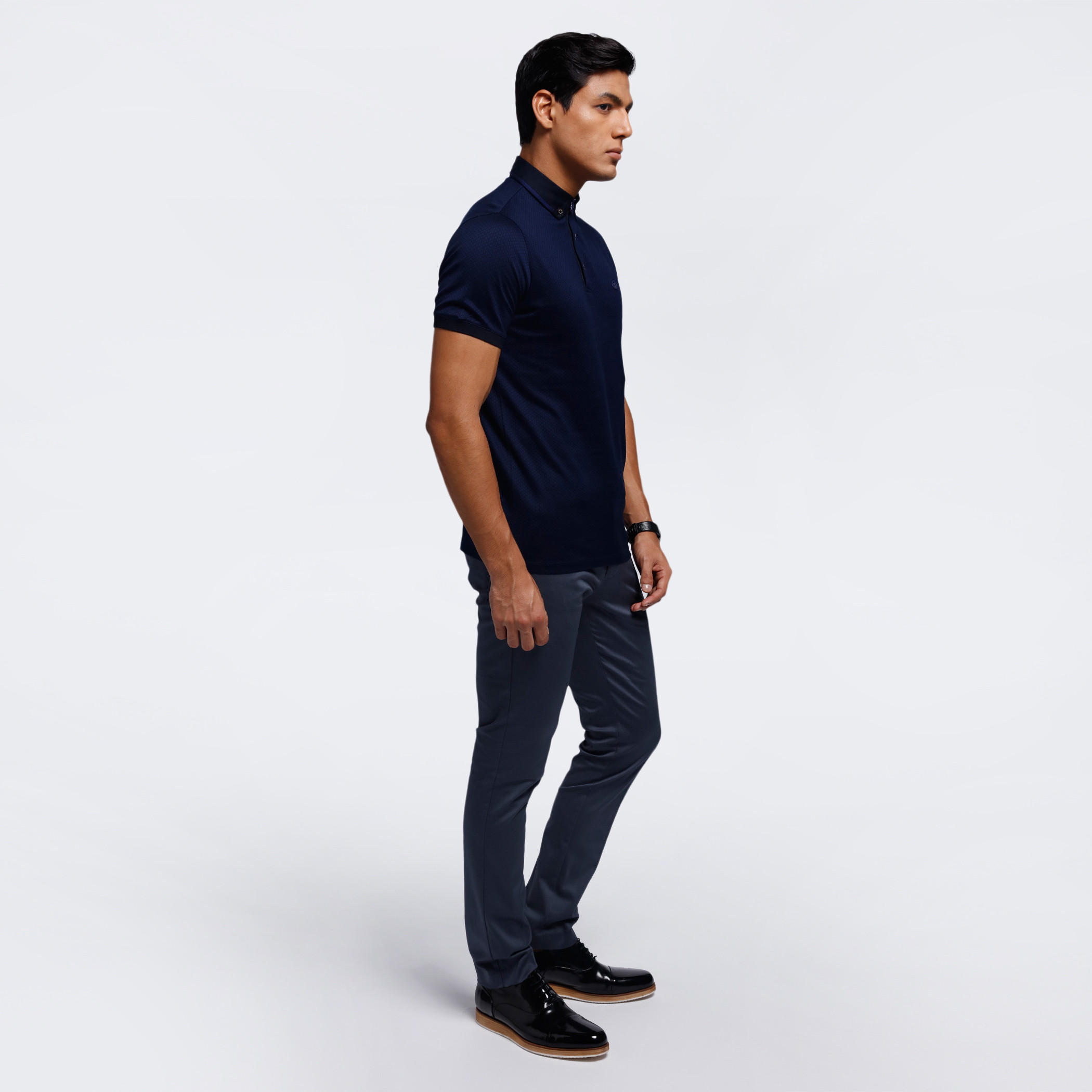 Printed Polo Neck T-Shirt with Short Sleeves-men-clothing-tshirtsandpolos-polos-image-10