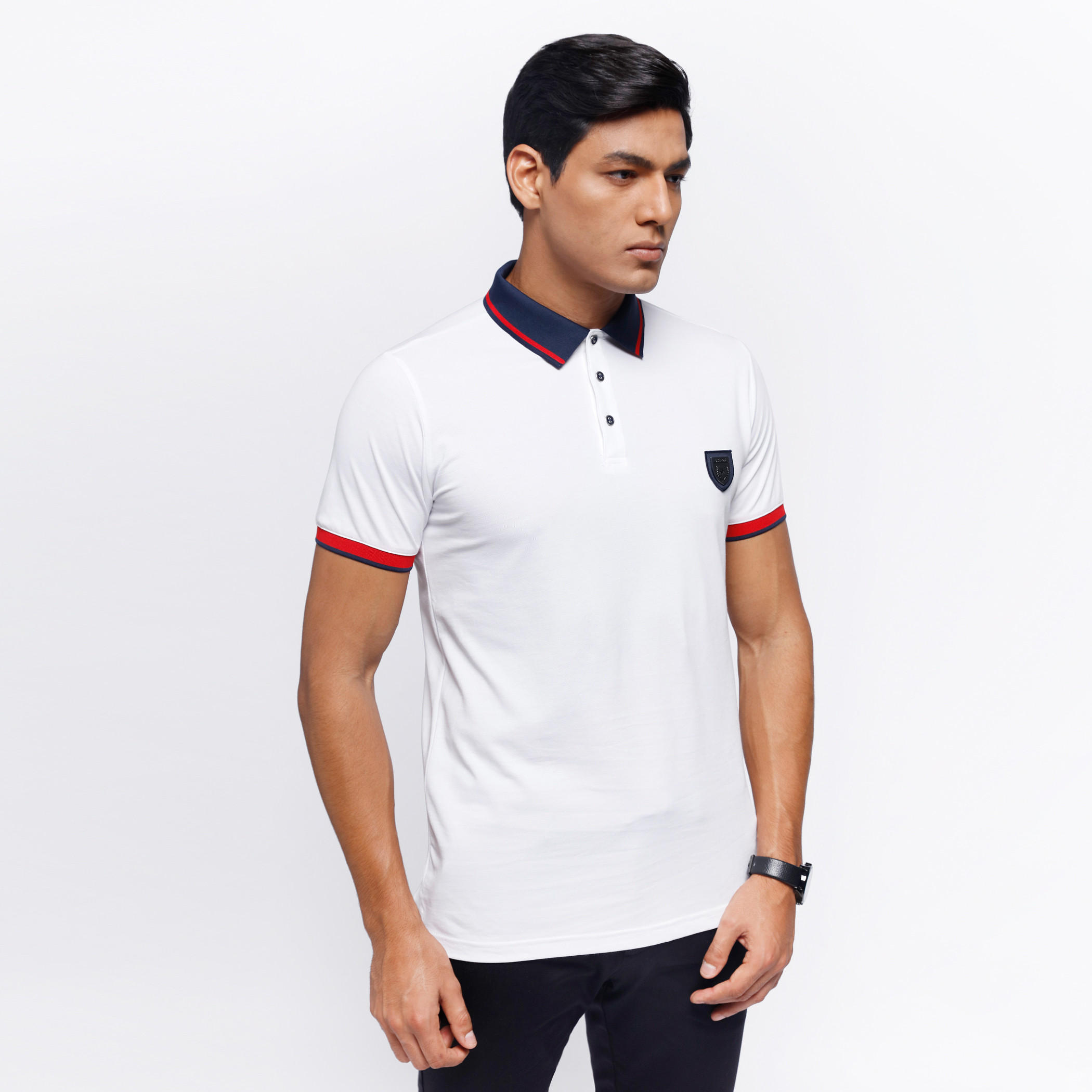 L'HOMME Printed Polo Neck T-Shirt-men-clothing-tshirtsandpolos-polos-image-1