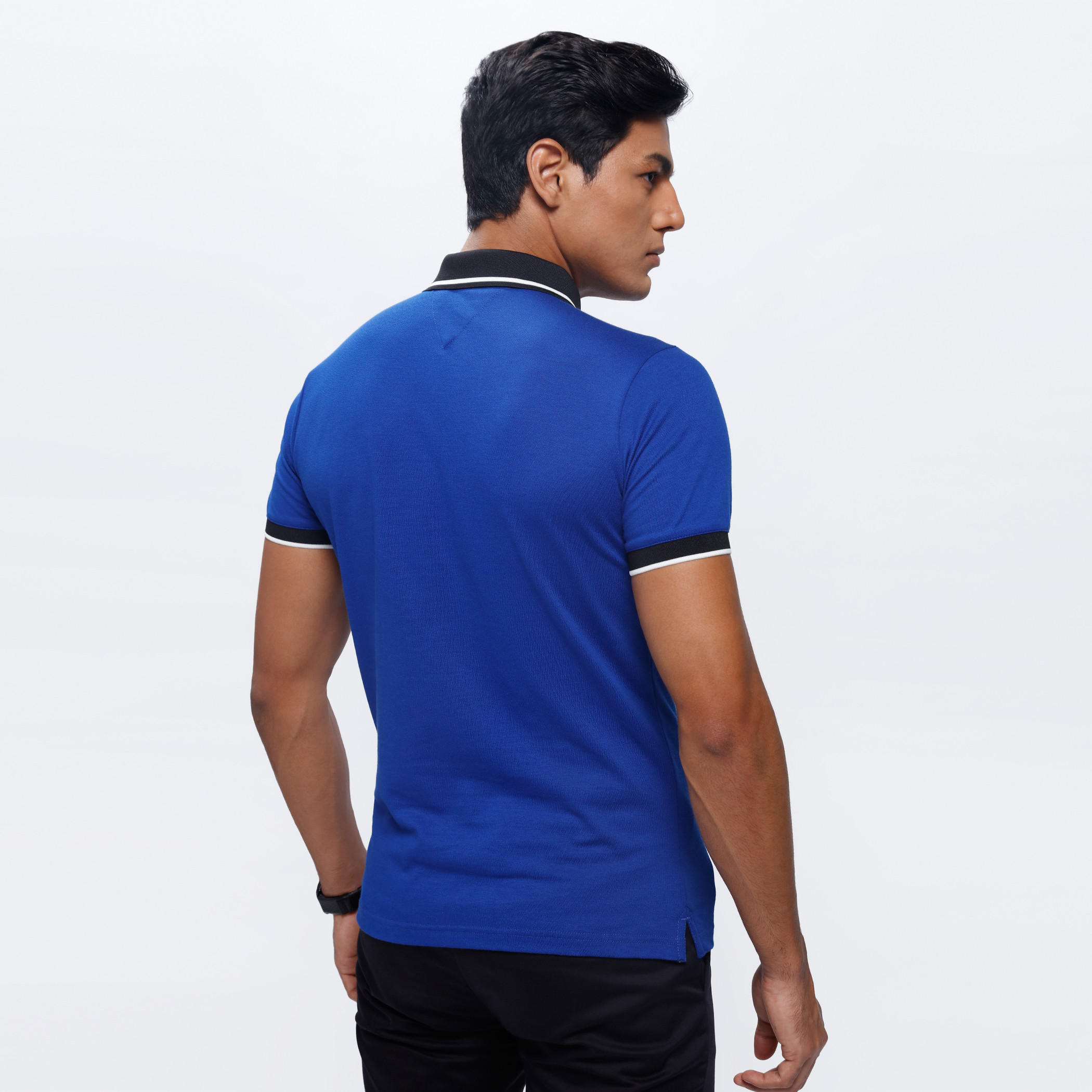 Polo Neck T-Shirt with Short Sleeves-men-clothing-tshirtsandpolos-polos-image-2