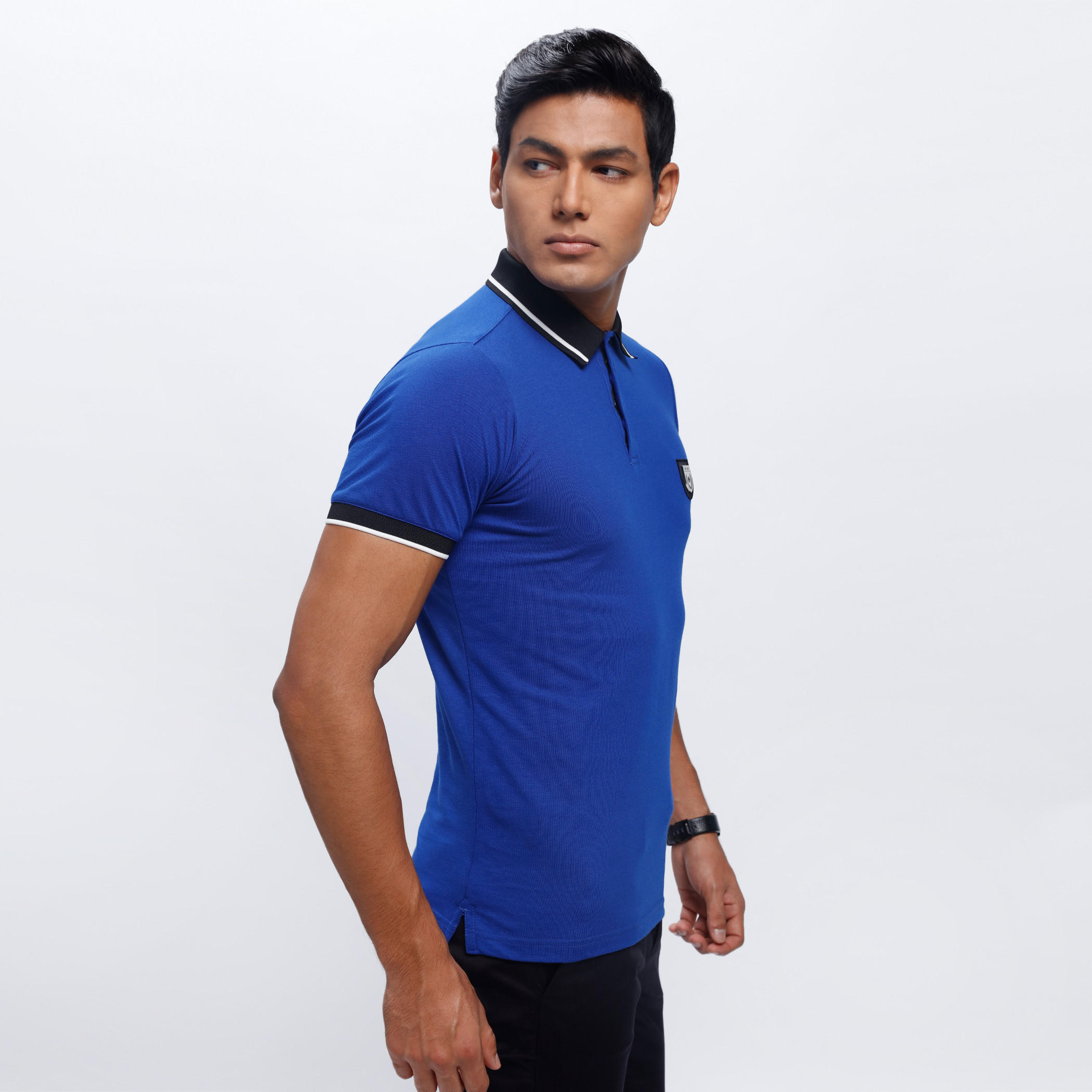 Polo Neck T-Shirt with Short Sleeves-men-clothing-tshirtsandpolos-polos-image-3