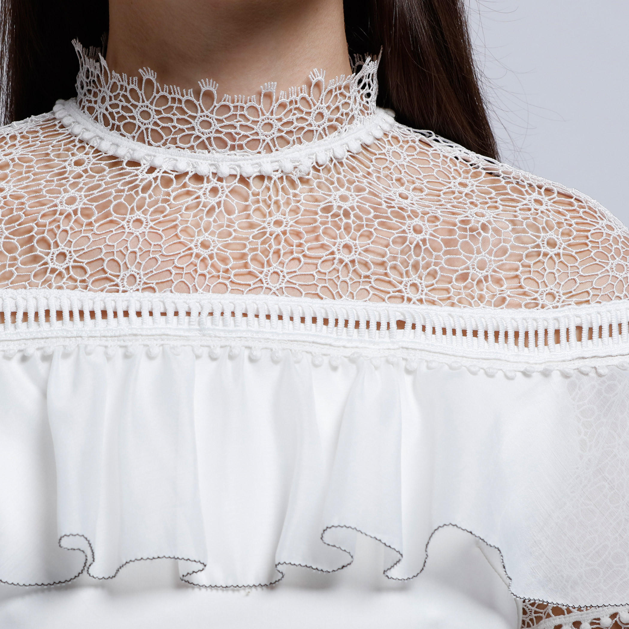 Elle Short Sleeves Dress with Lace Yoke-women-clothing-dresses-image-4