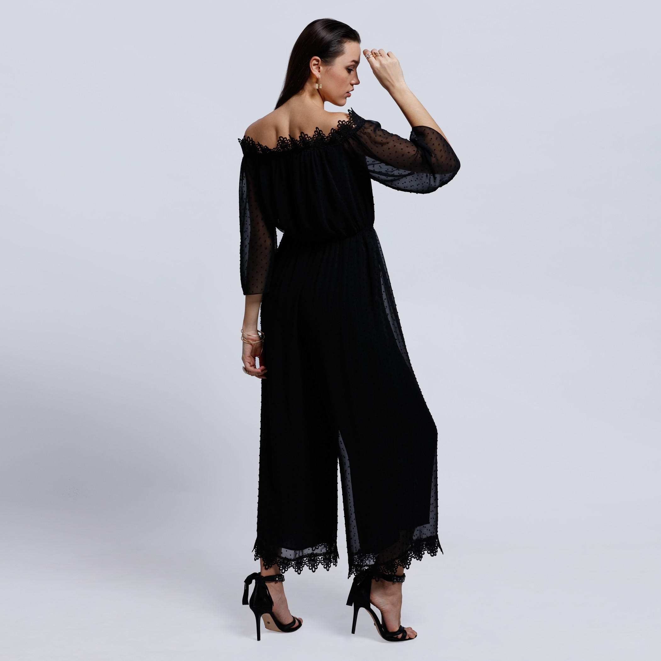 Elle Off Shoulder Maxi Dress with Lace Detail-women-clothing-dresses-image-2