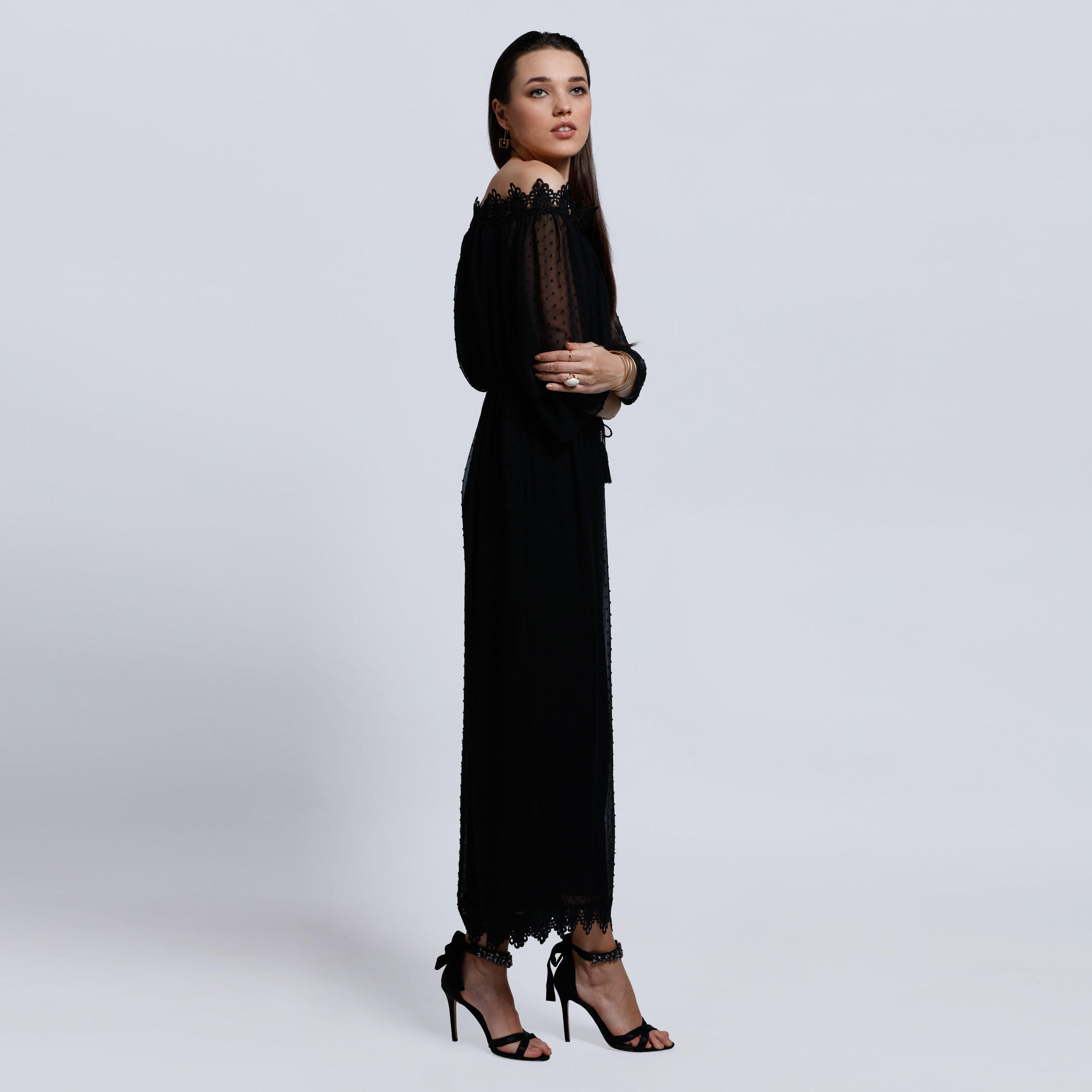 Elle Off Shoulder Maxi Dress with Lace Detail-women-clothing-dresses-image-3