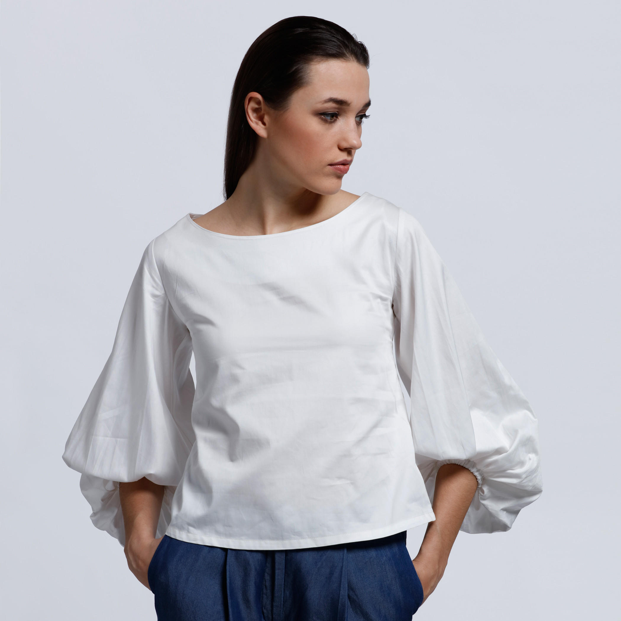Elle Tie-Up Top with Boat Neck-women-clothing-shirtsandblouses-blouses-image-1