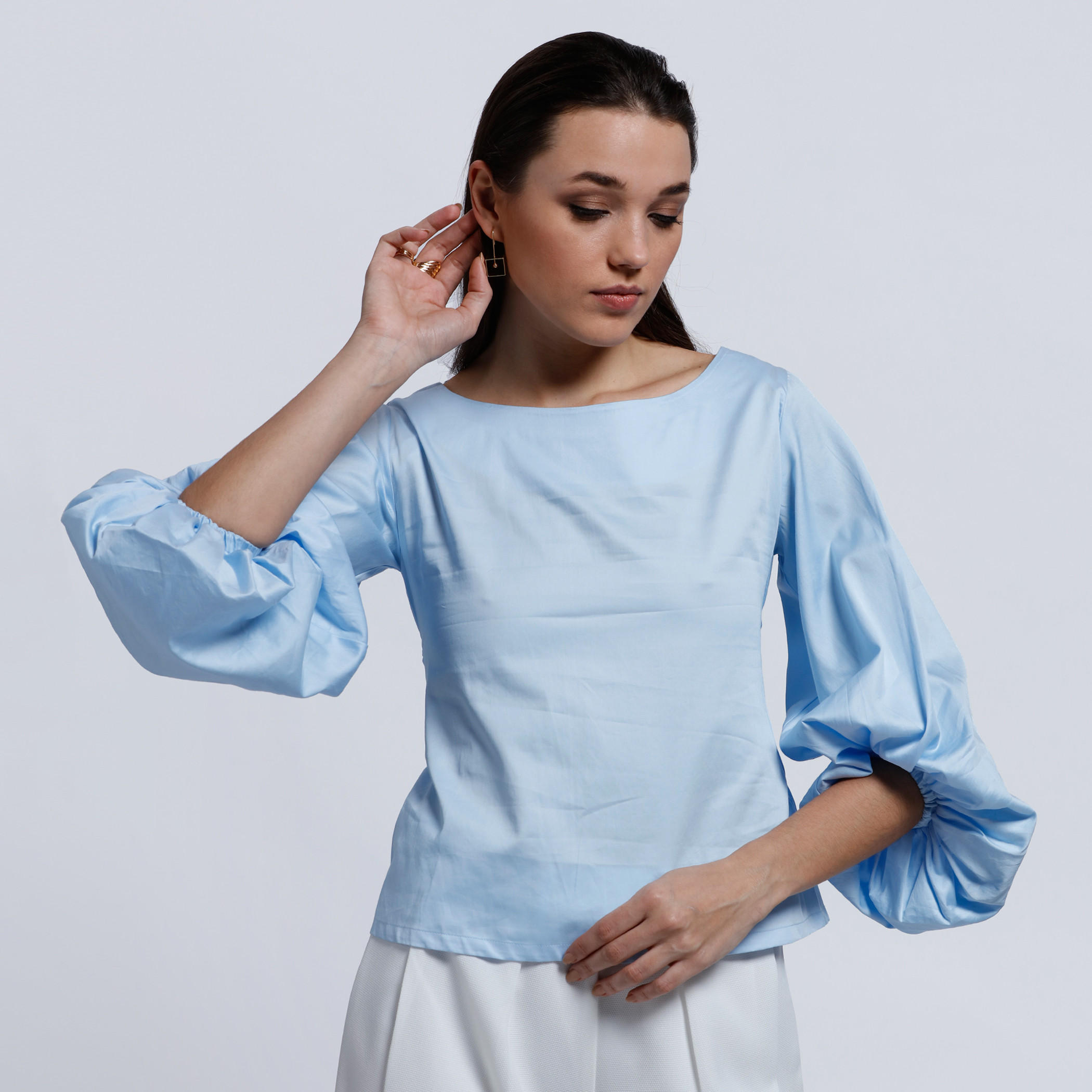 Elle Tie-Up Top with Boat Neck-women-clothing-shirtsandblouses-blouses-image-6