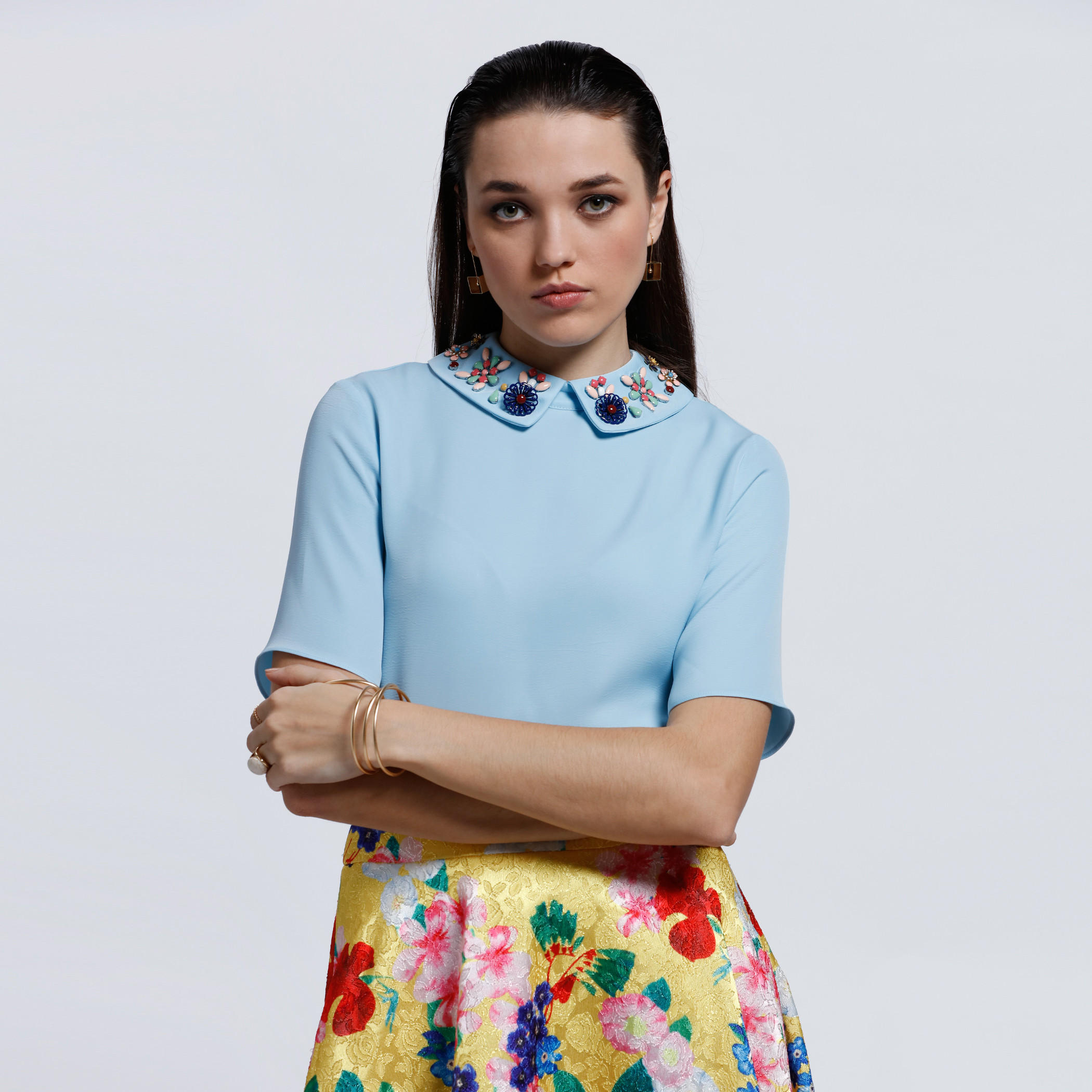 Elle Short Sleeves Embellished Top-women-clothing-shirtsandblouses-blouses-image-6