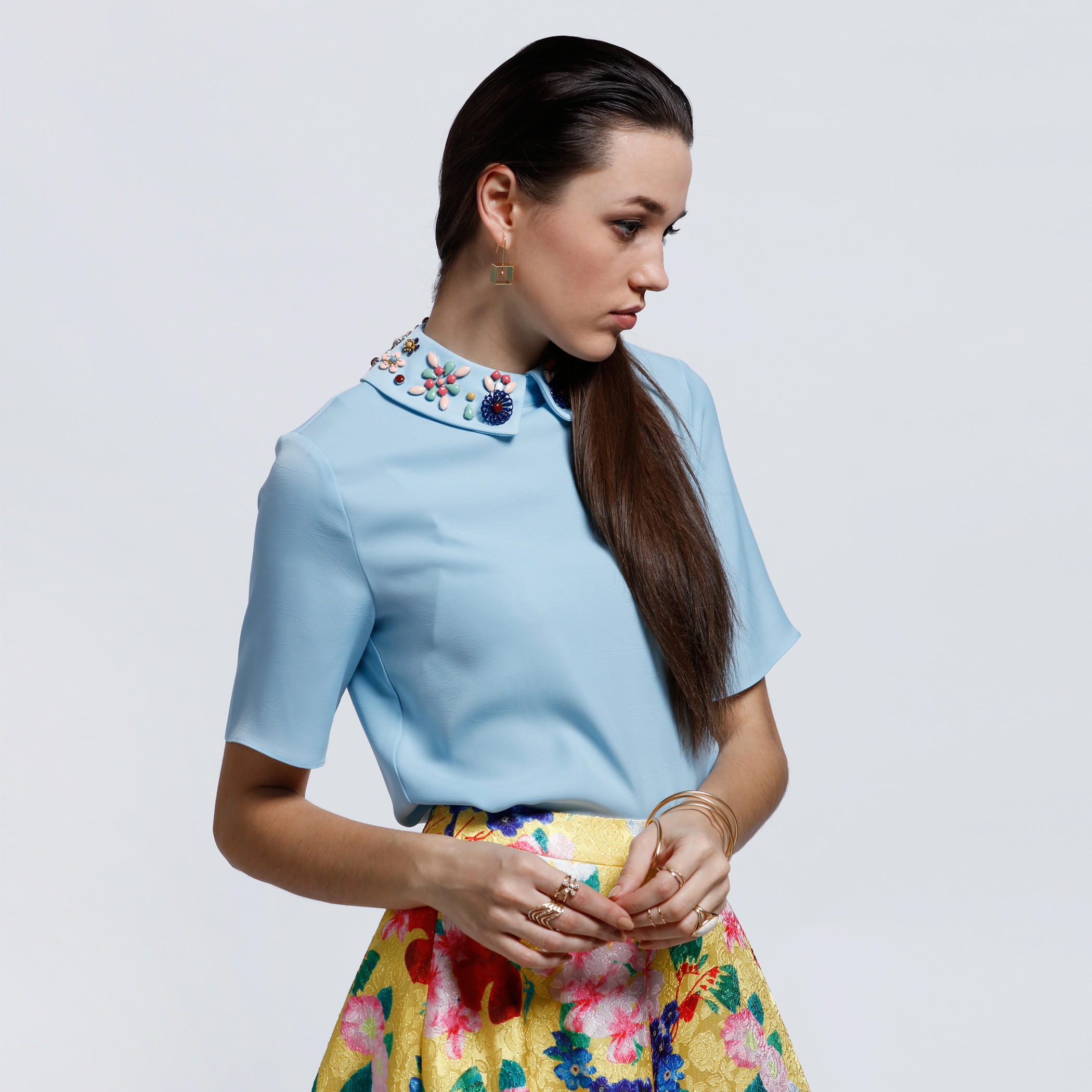 Elle Short Sleeves Embellished Top-women-clothing-shirtsandblouses-blouses-image-8