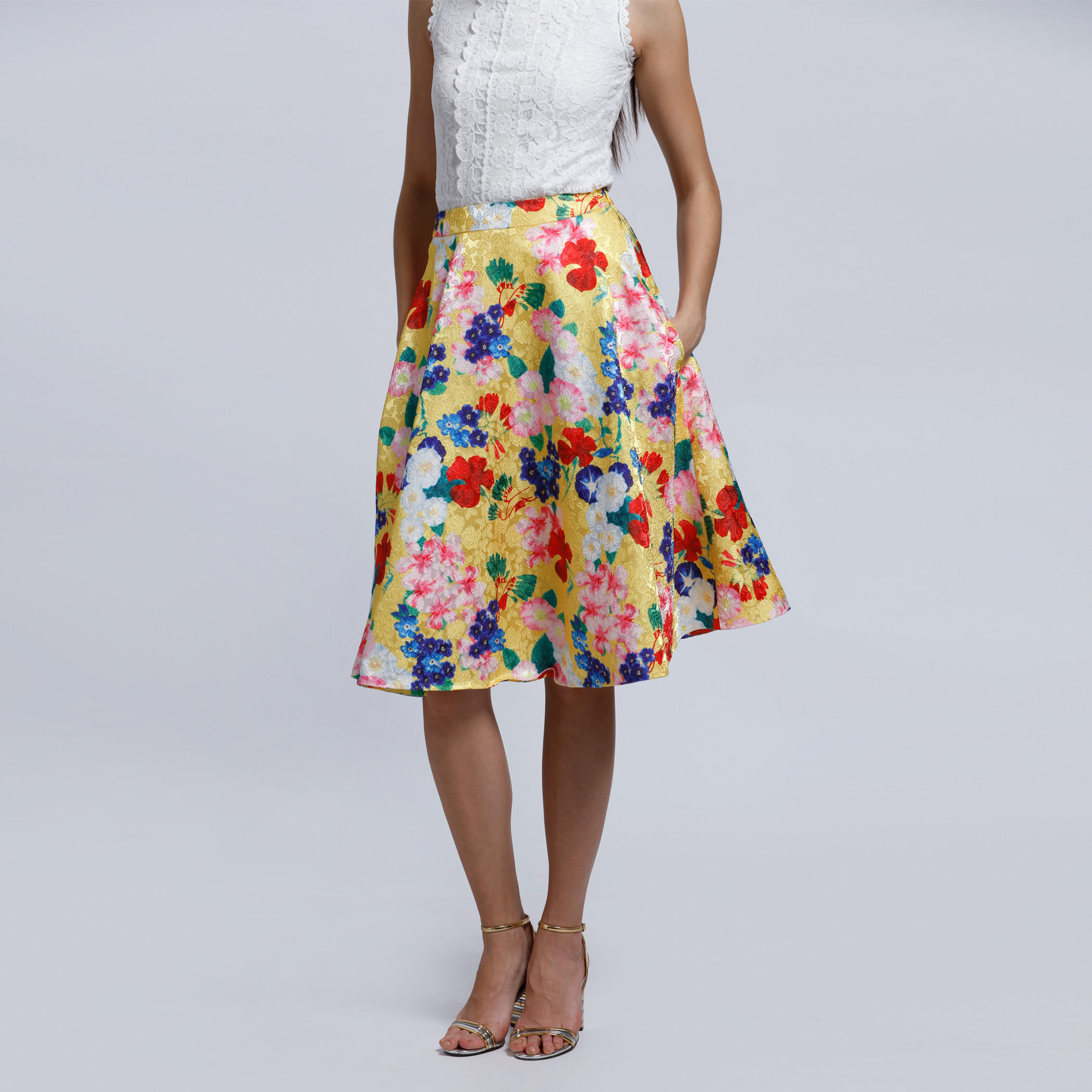 Elle Printed Skirt with Elasticised Waistband-women-clothing-bottoms-skirts-image-1